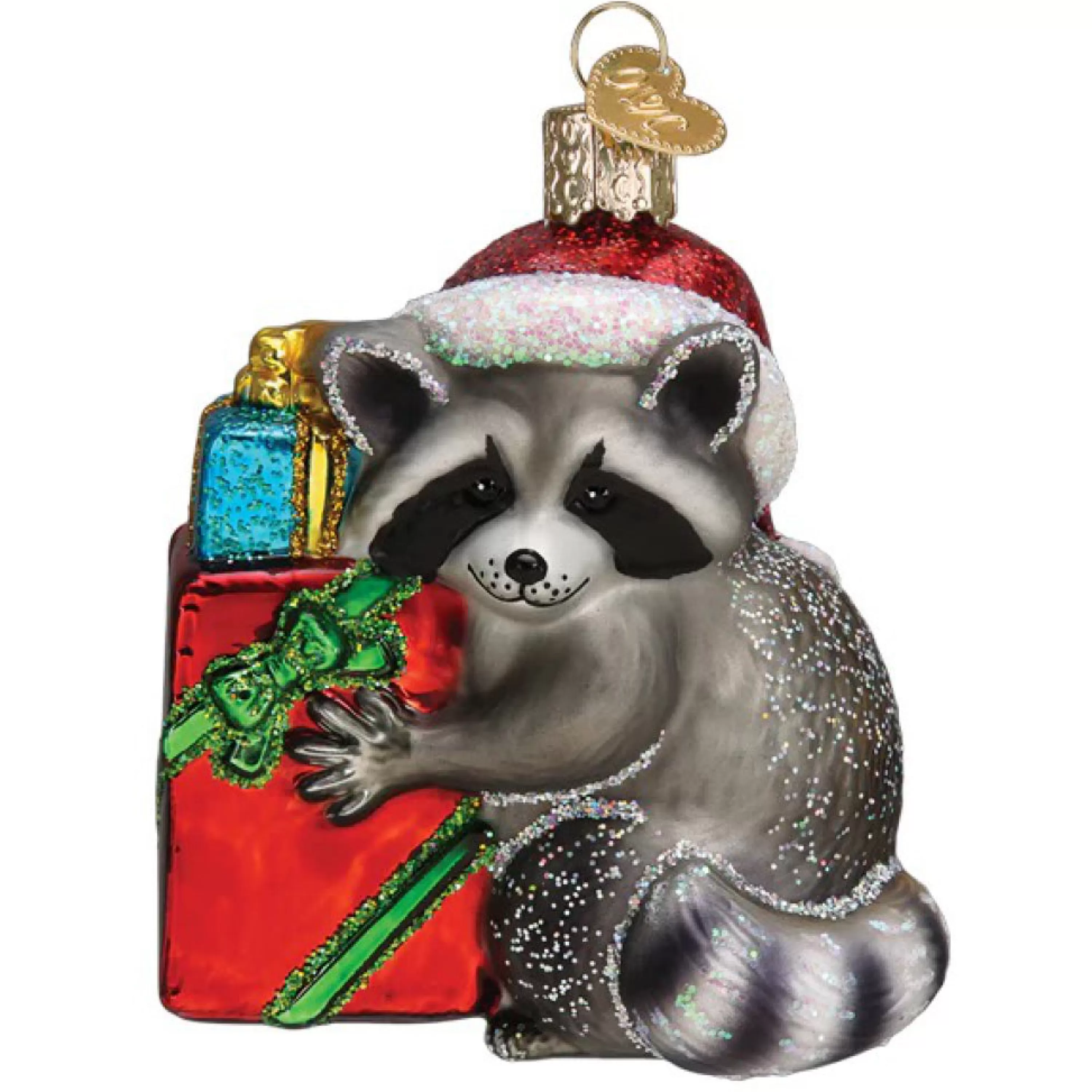 Old World Christmas Christmas Bandit Raccoon Ornament