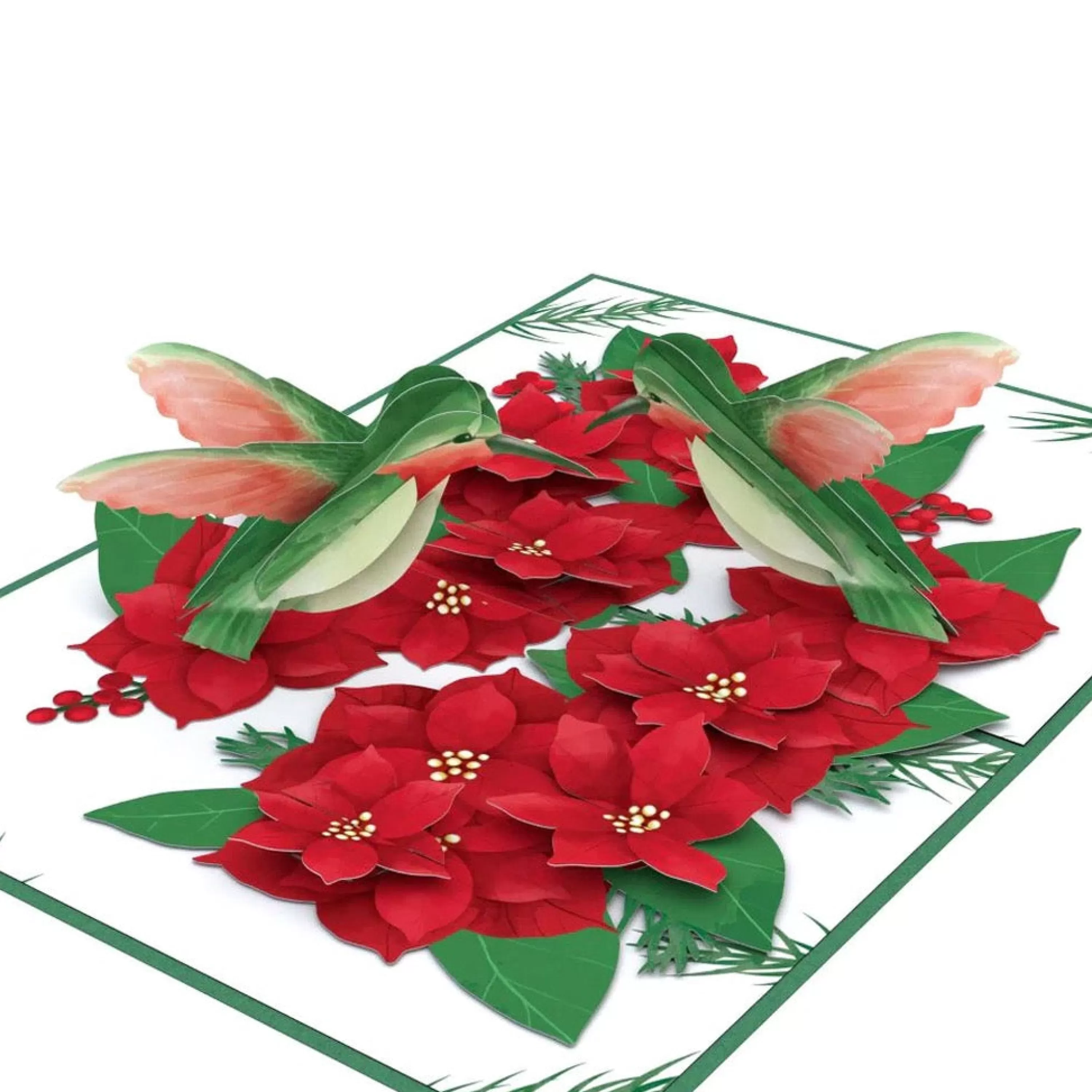 Lovepop Christmas Hummingbirds 3D Pop-Up Card