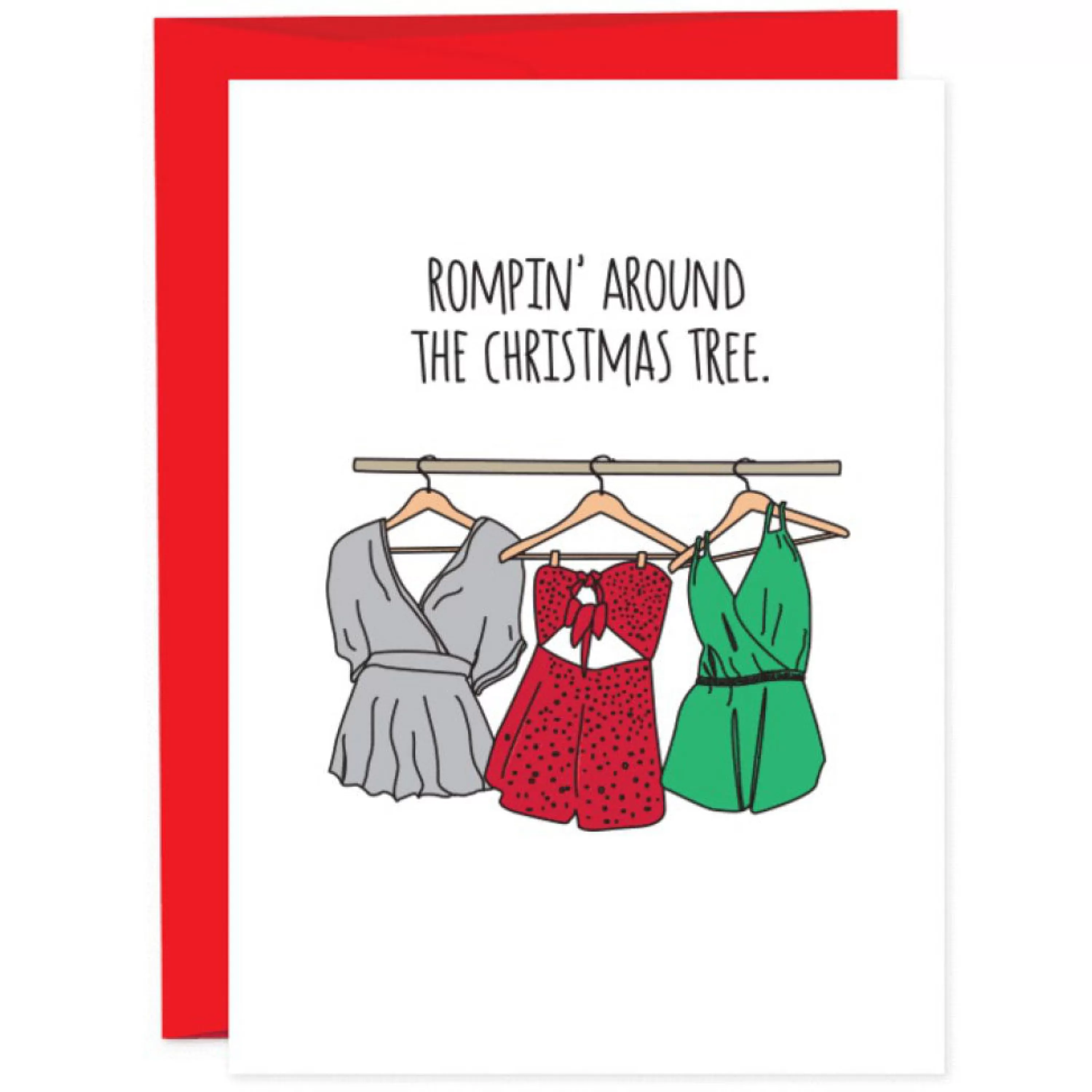 Humdrum Paper Christmas Rompers Card