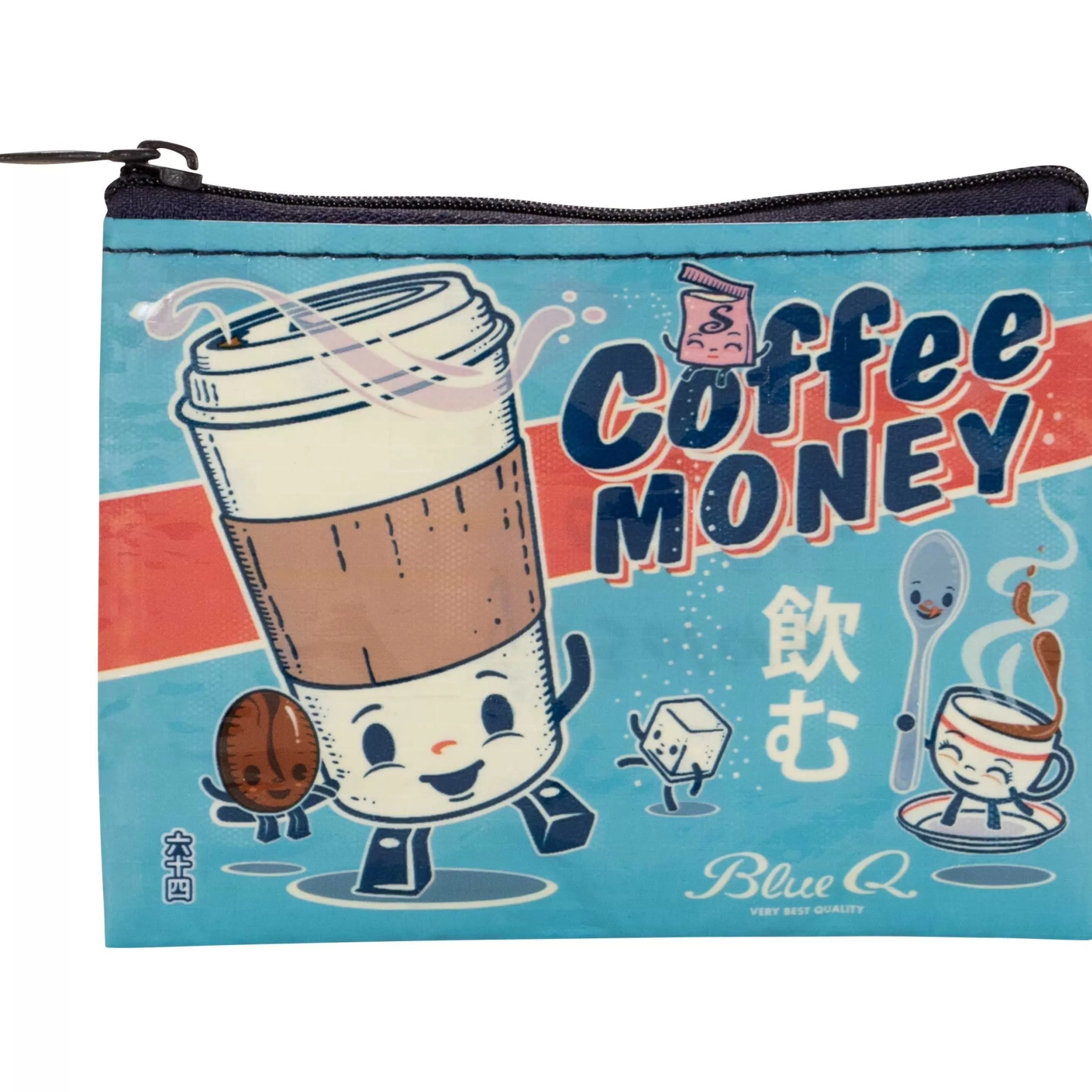 Flash Sale Blue Q Coffee Money Coin Purse