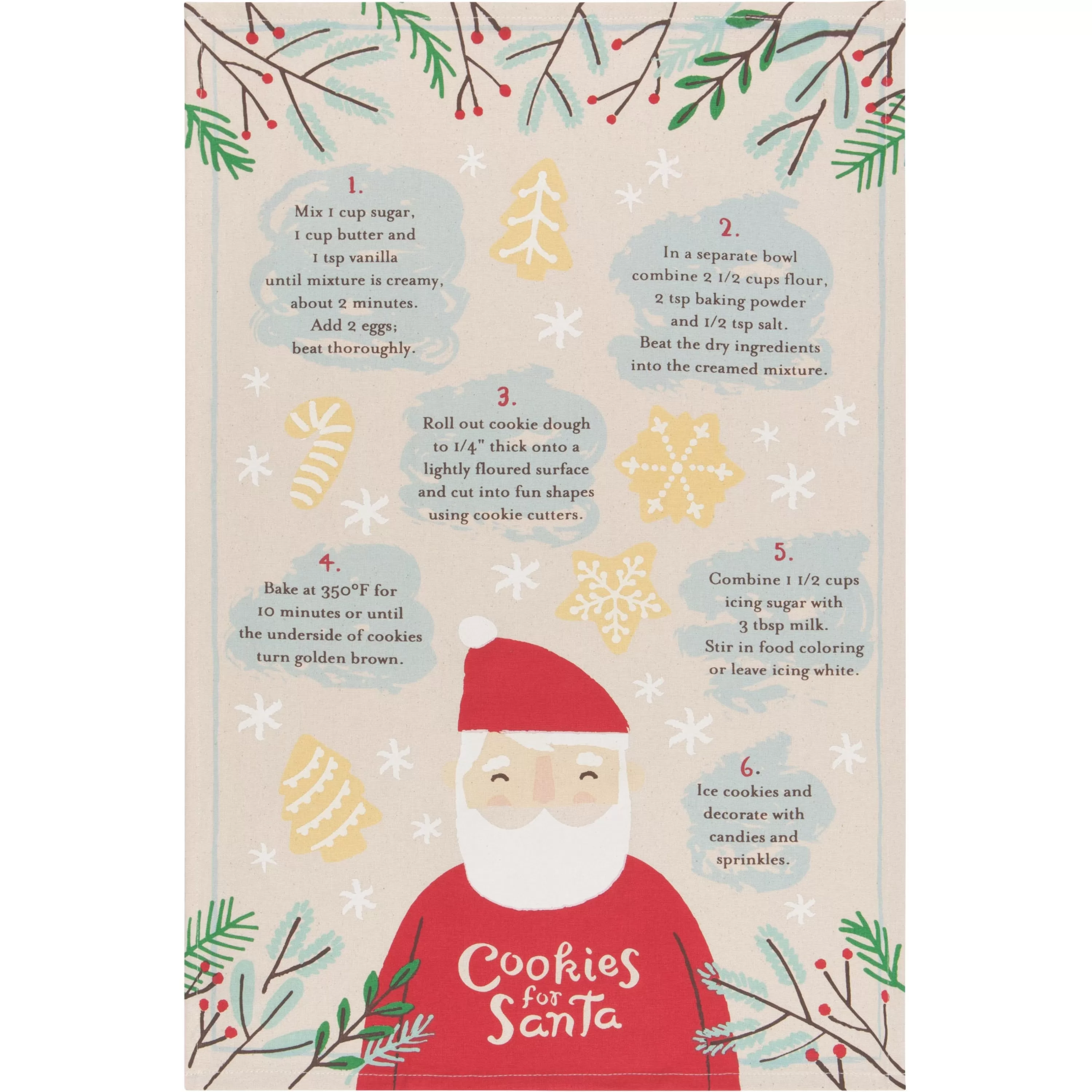 Discount Danica Cookies For Santa Dish Towel