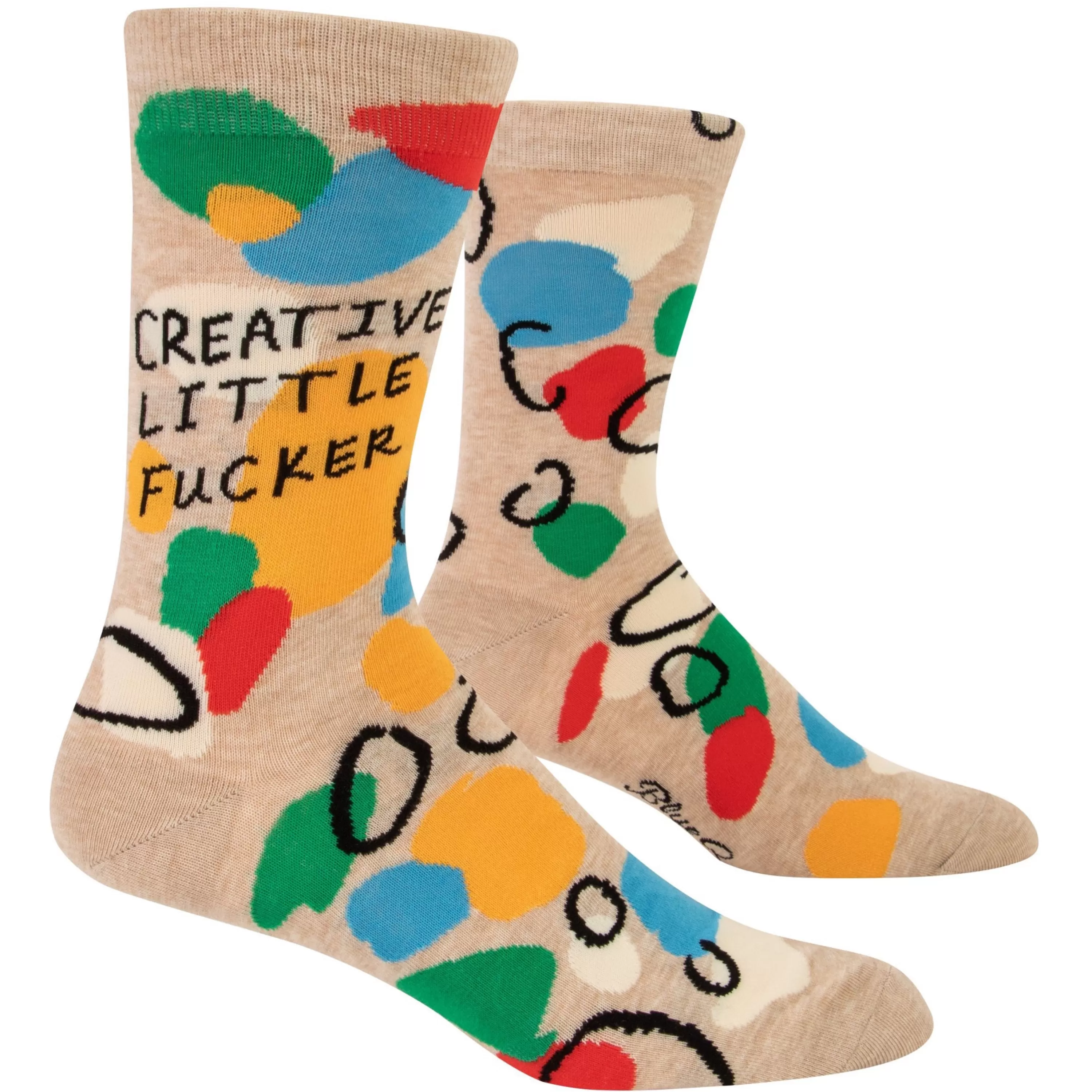 Best Sale Blue Q Creative Little Fucker Men's Crew Socks