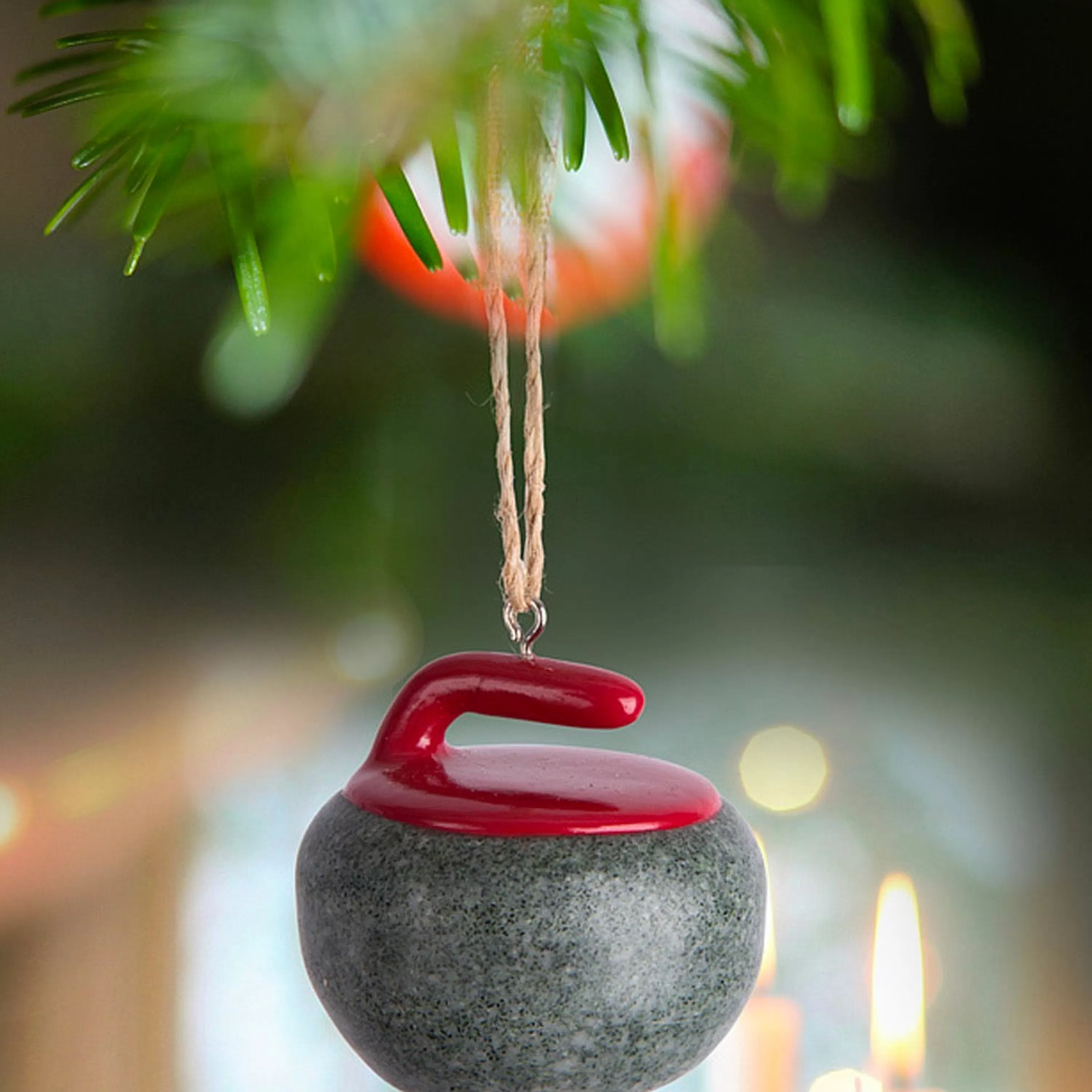 Abbott Collection Curling Stone Ornament