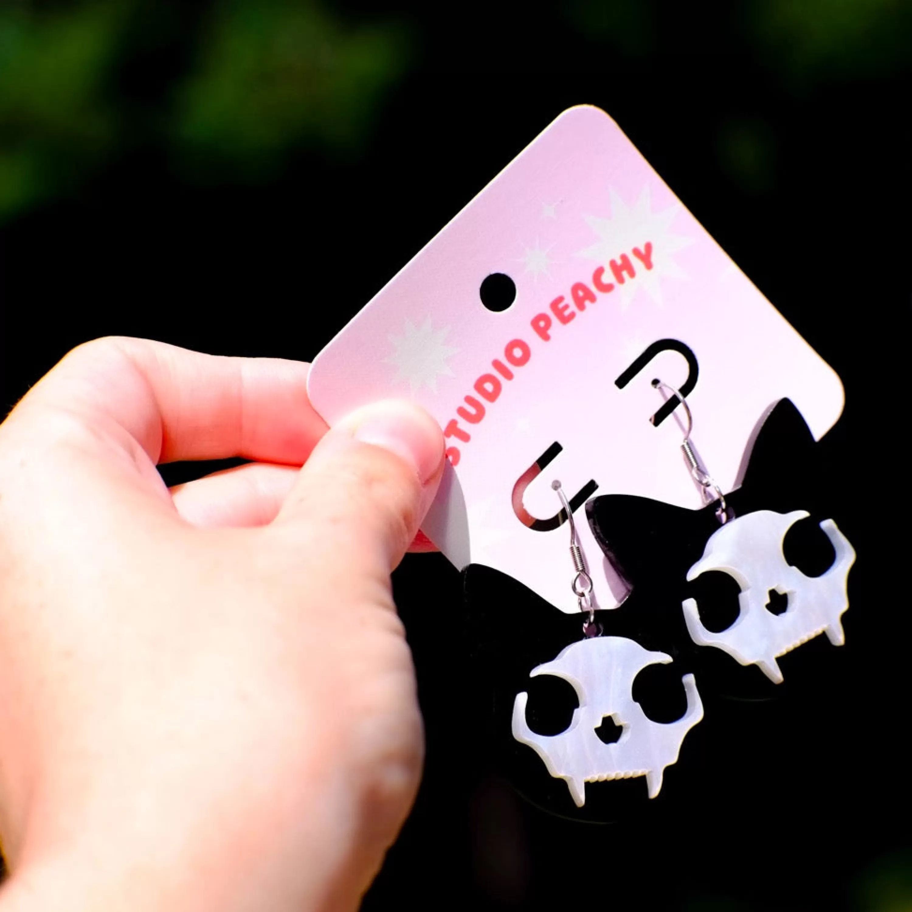 Shop Studio Peachy Cursed Kitty Black Cat Earrings