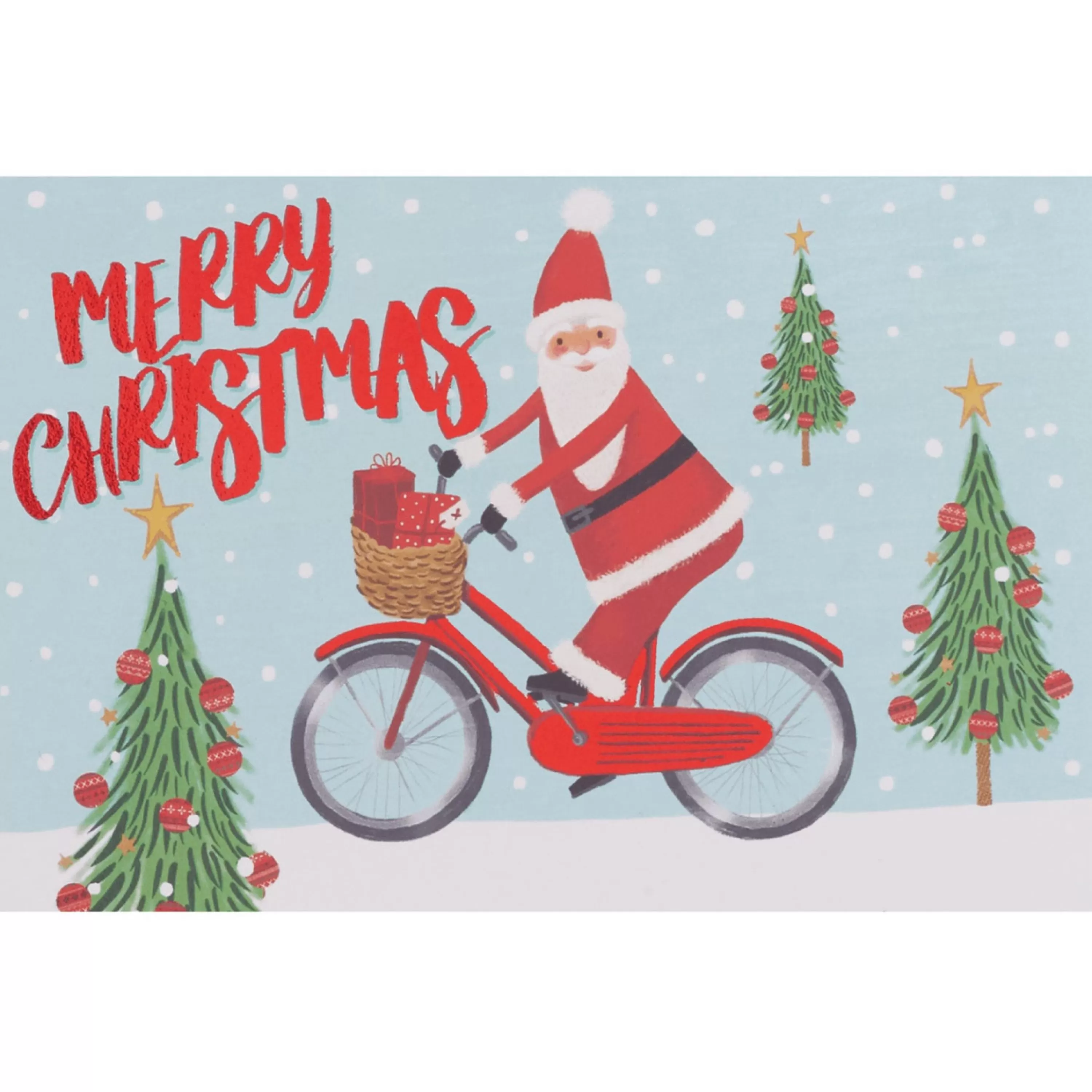 The Gift Wrap Company Cycle Santa Boxed Christmas Cards