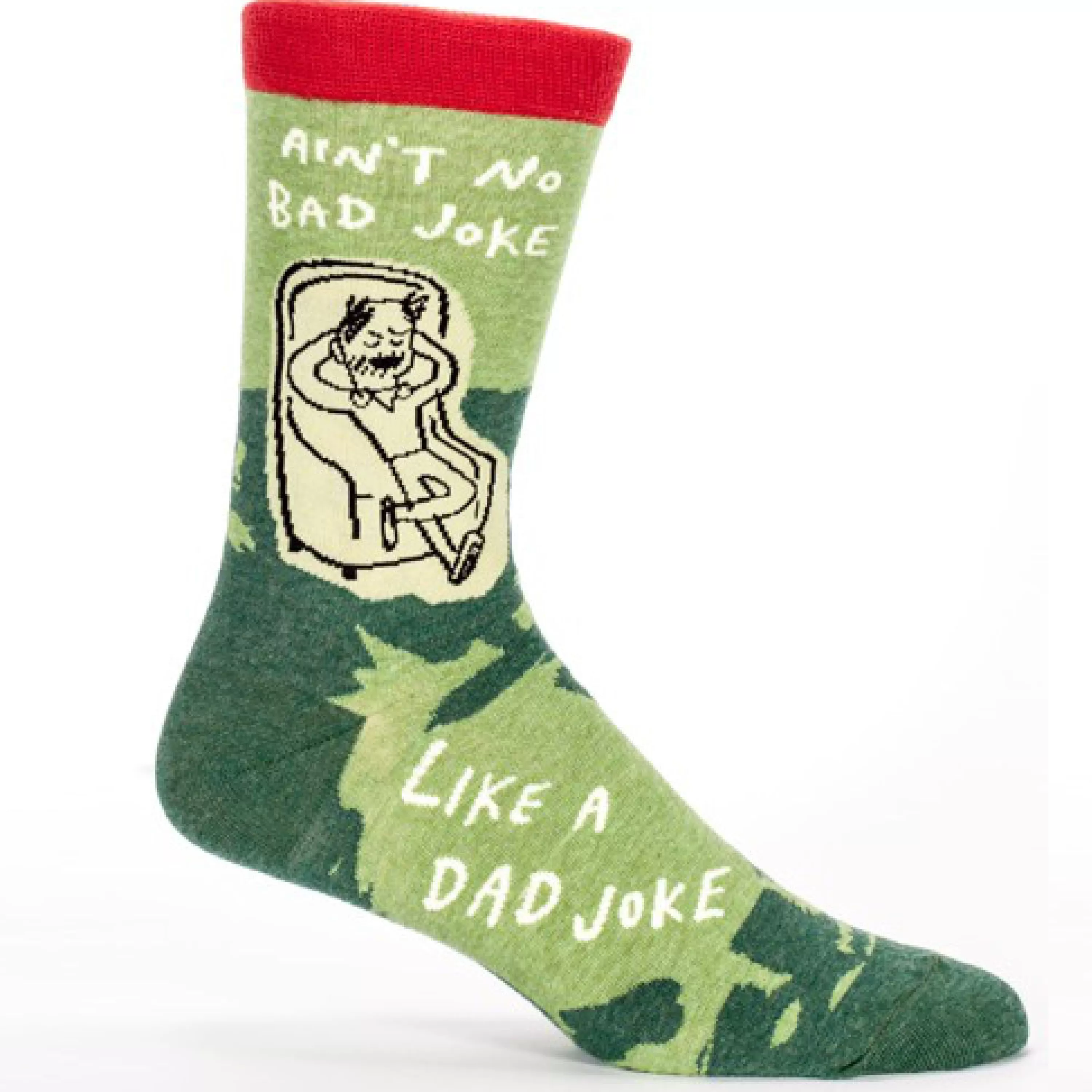 Hot Blue Q Dad Joke Men's Socks