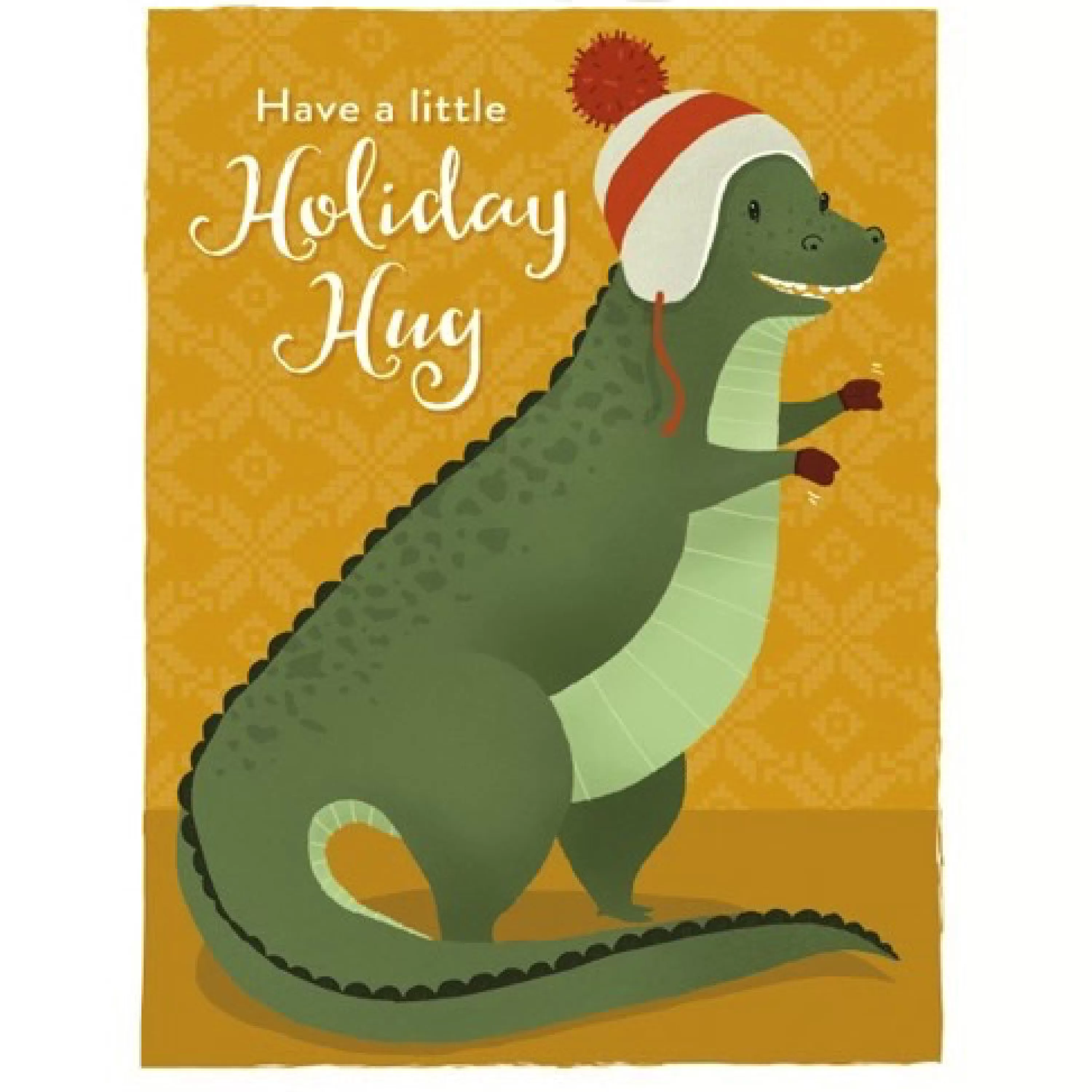 Seltzer Goods Dino Hug Christmas Card