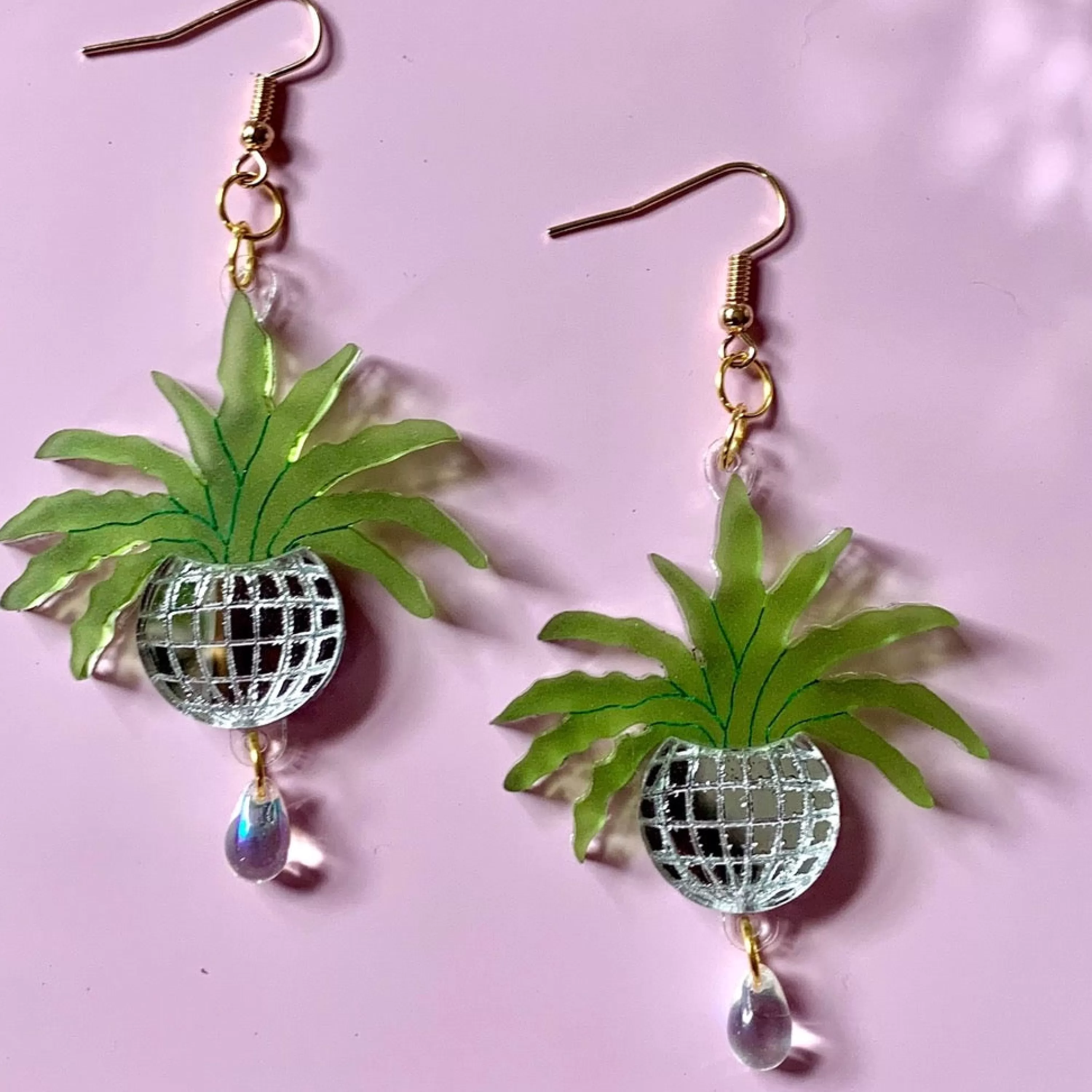 Online Not Picasso Disco Ball Planter Earrings