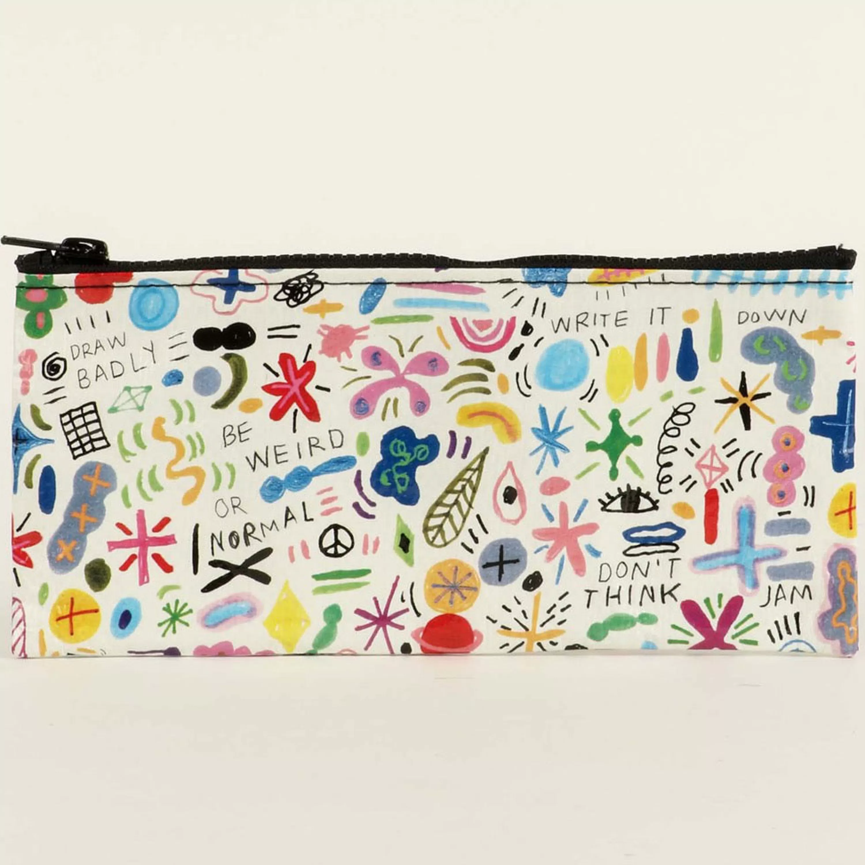 Cheap Blue Q Doodle Party Pencil Case