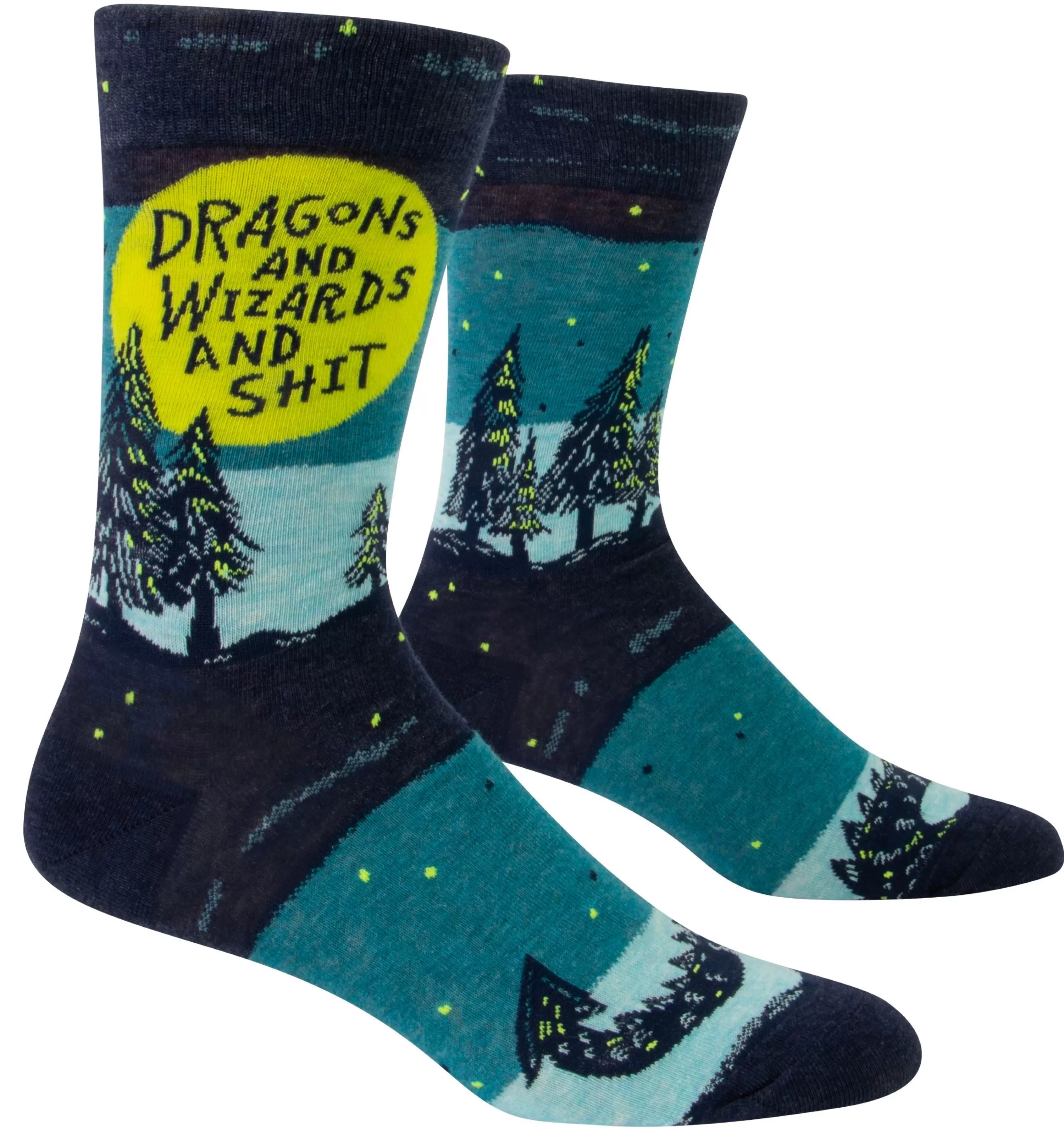 Discount Blue Q Dragons & Wizards Men's Socks