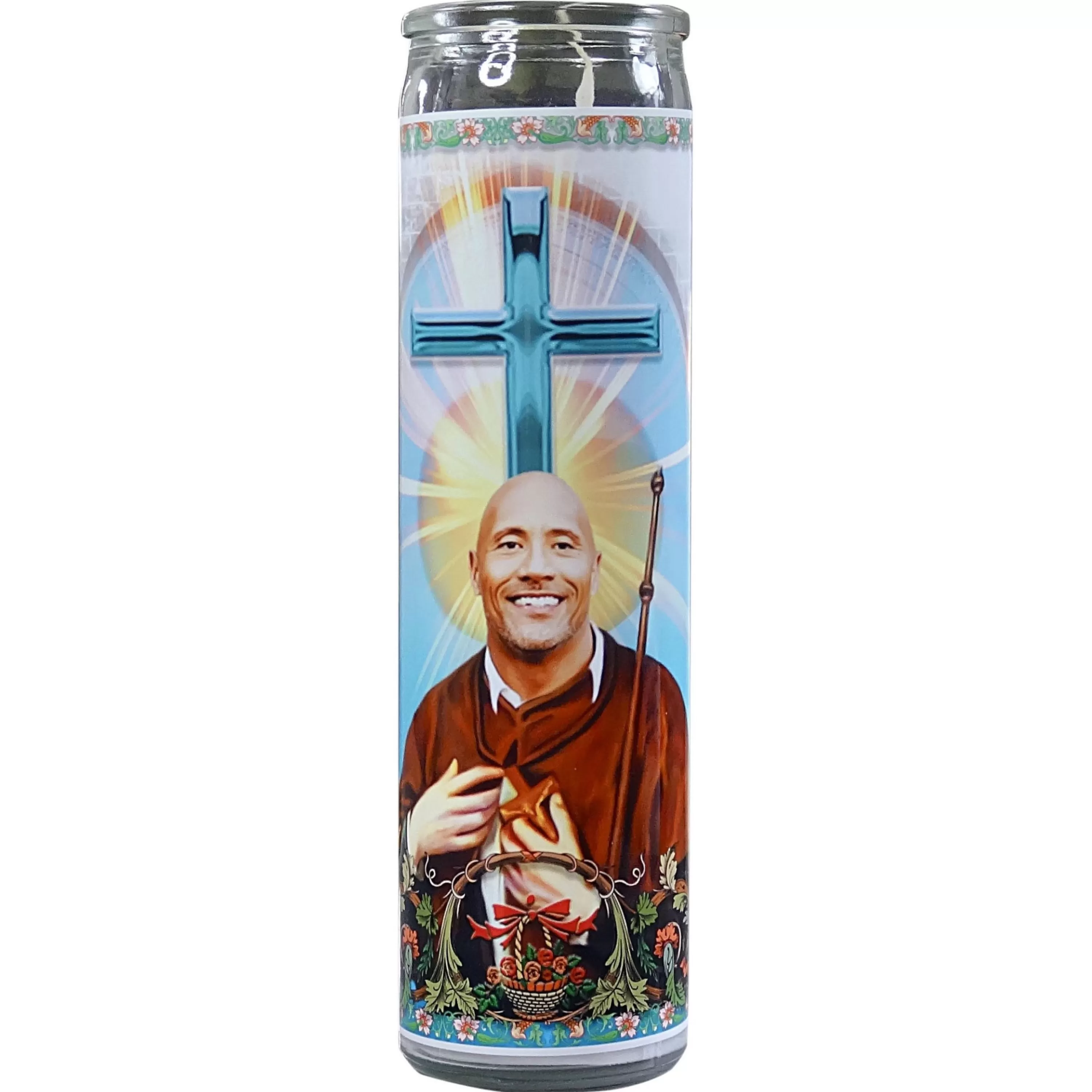 Fashion Calm Down Caren Dwayne The Rock Johnson Celebrity Prayer Candle