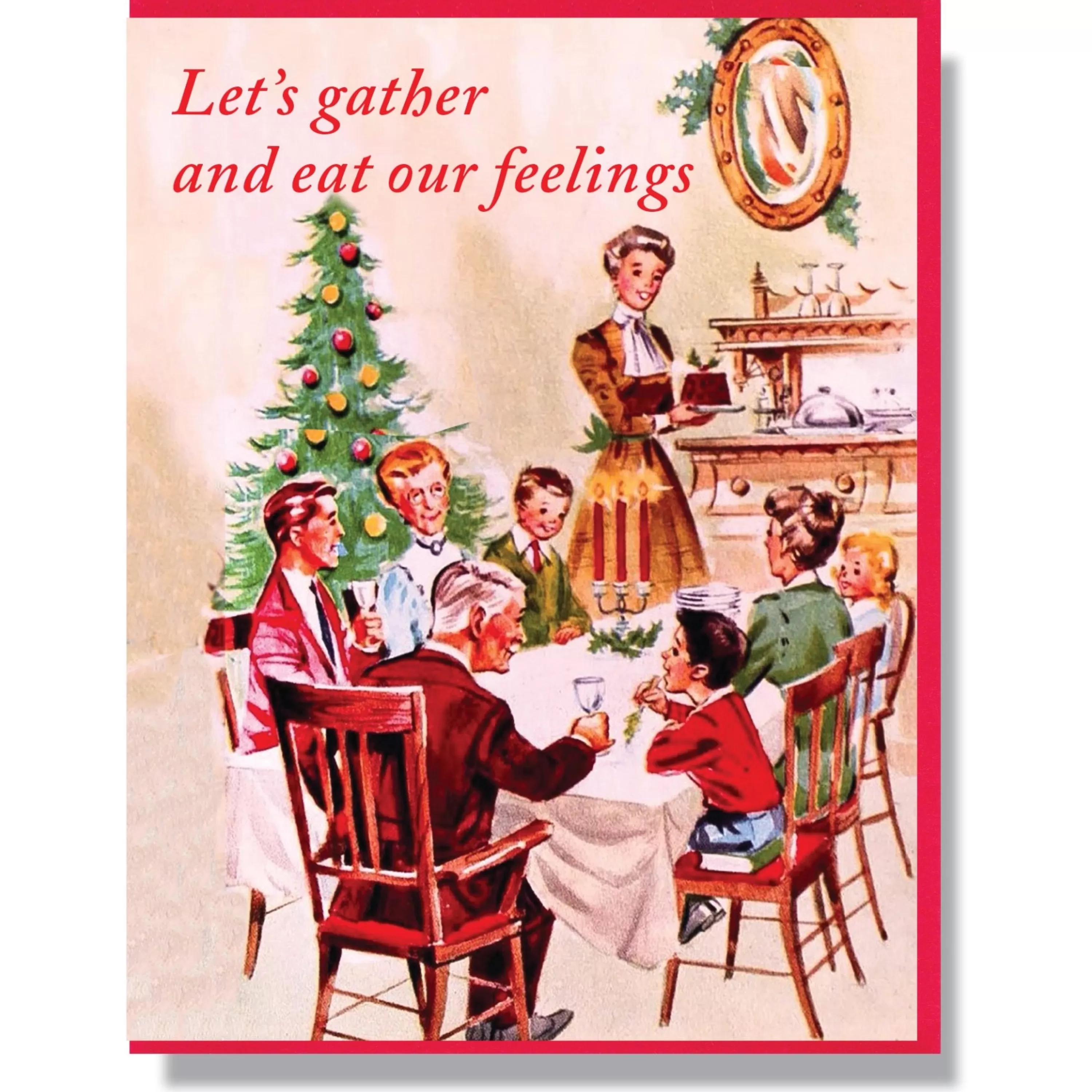 Smitten Kitten Eat Our Feelings Holiday Card