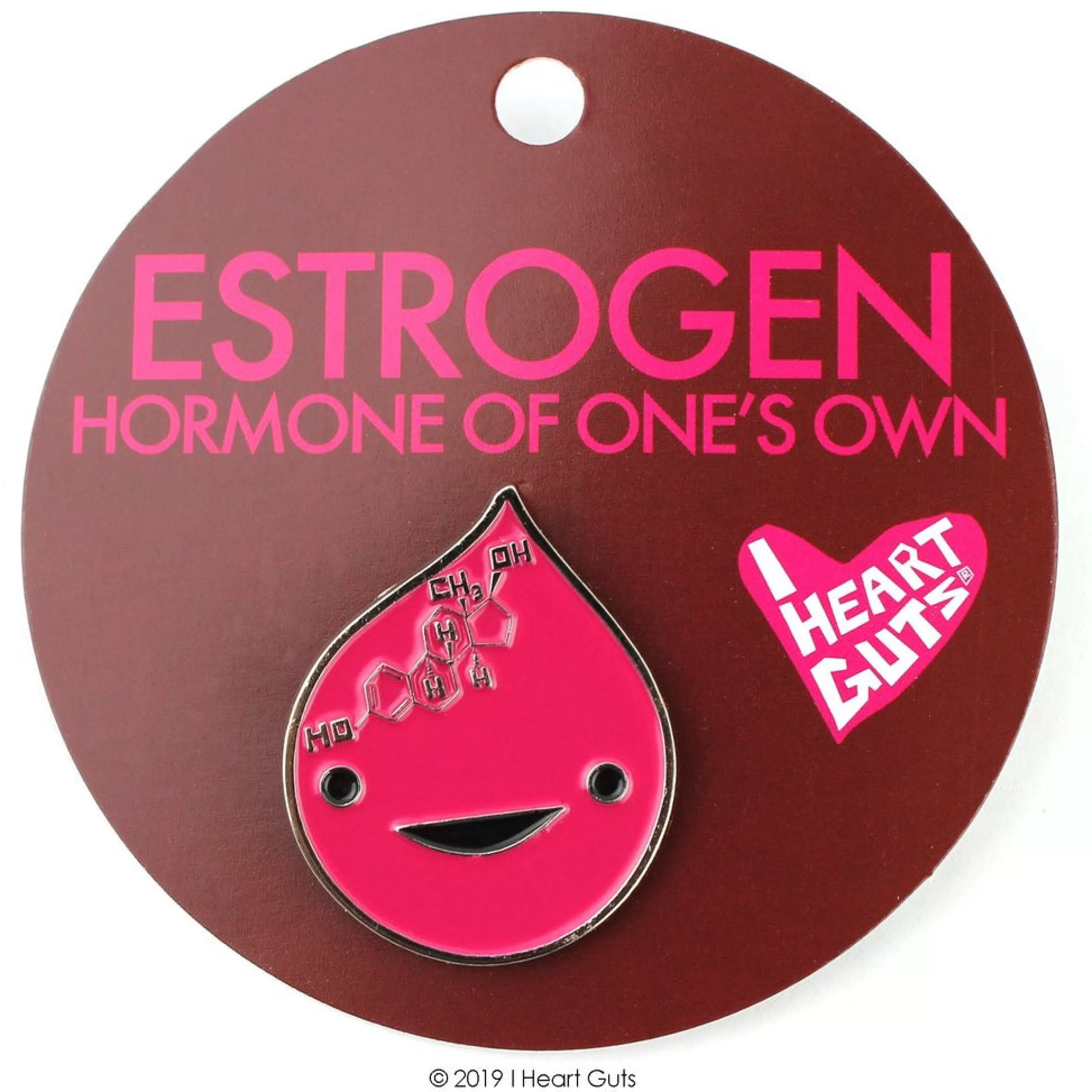 Cheap I Heart Guts Estrogen Lapel Pin