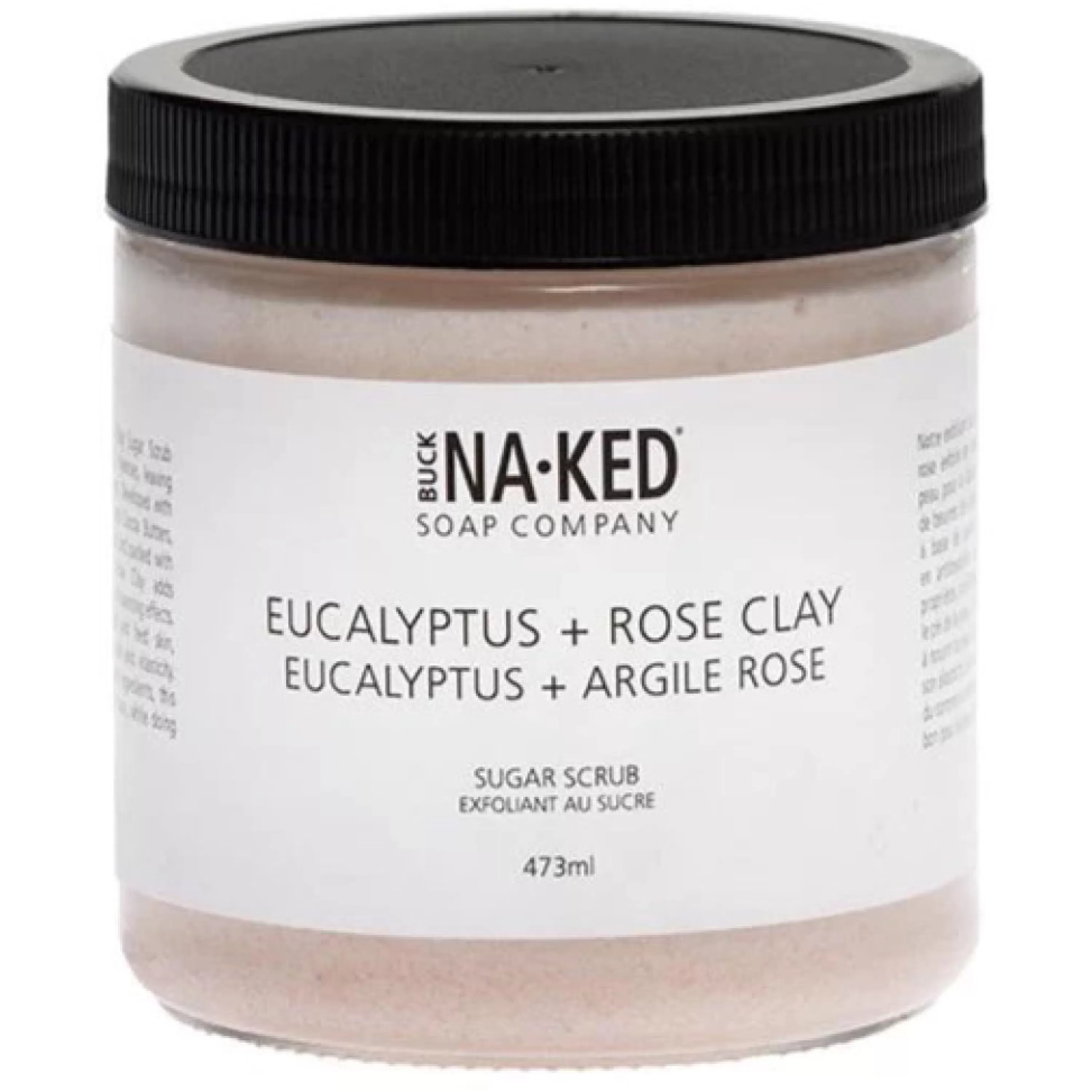 Outlet Buck Naked Soap Company Eucalyptus & Pink Clay Sugar Scrub