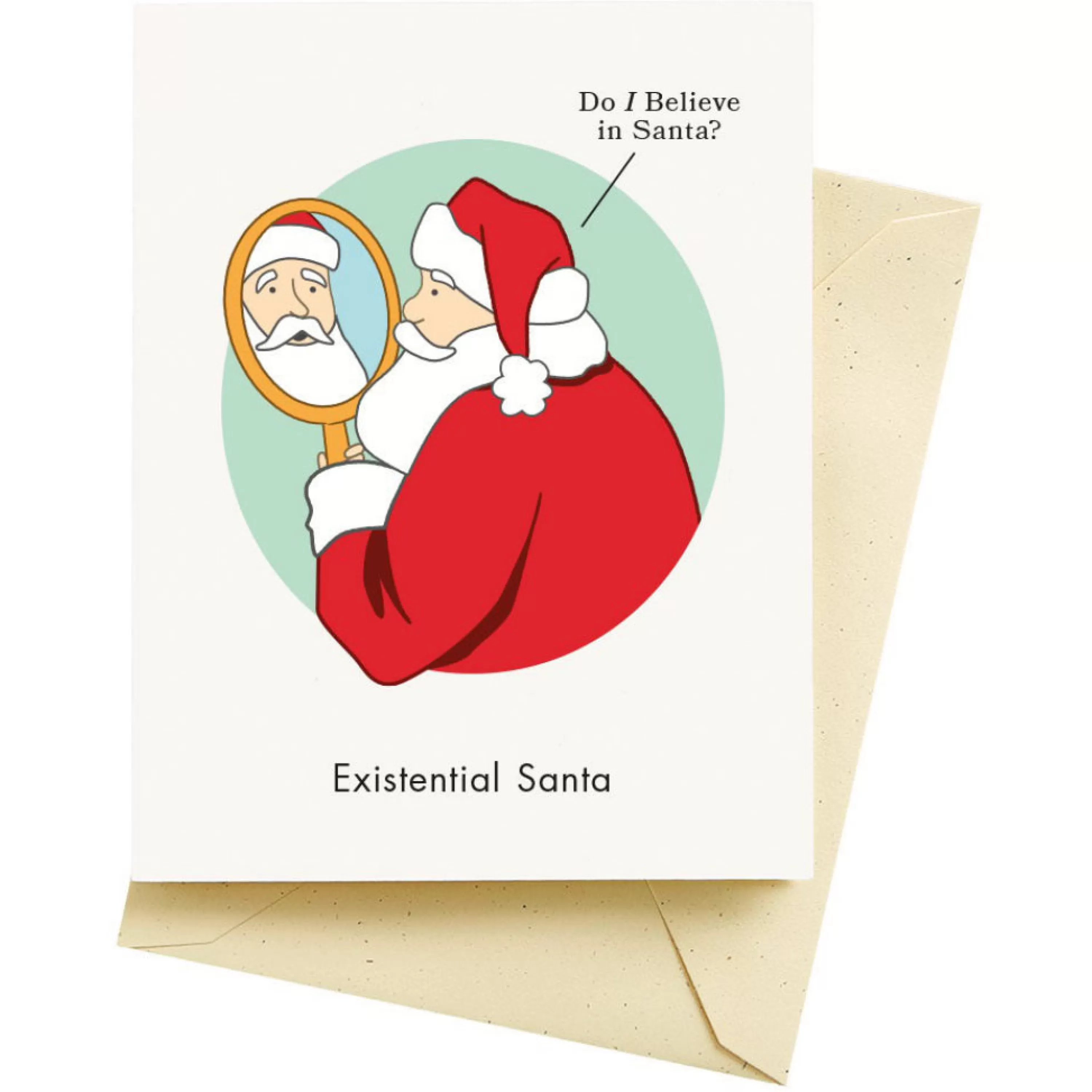 Seltzer Goods Existential Santa Card