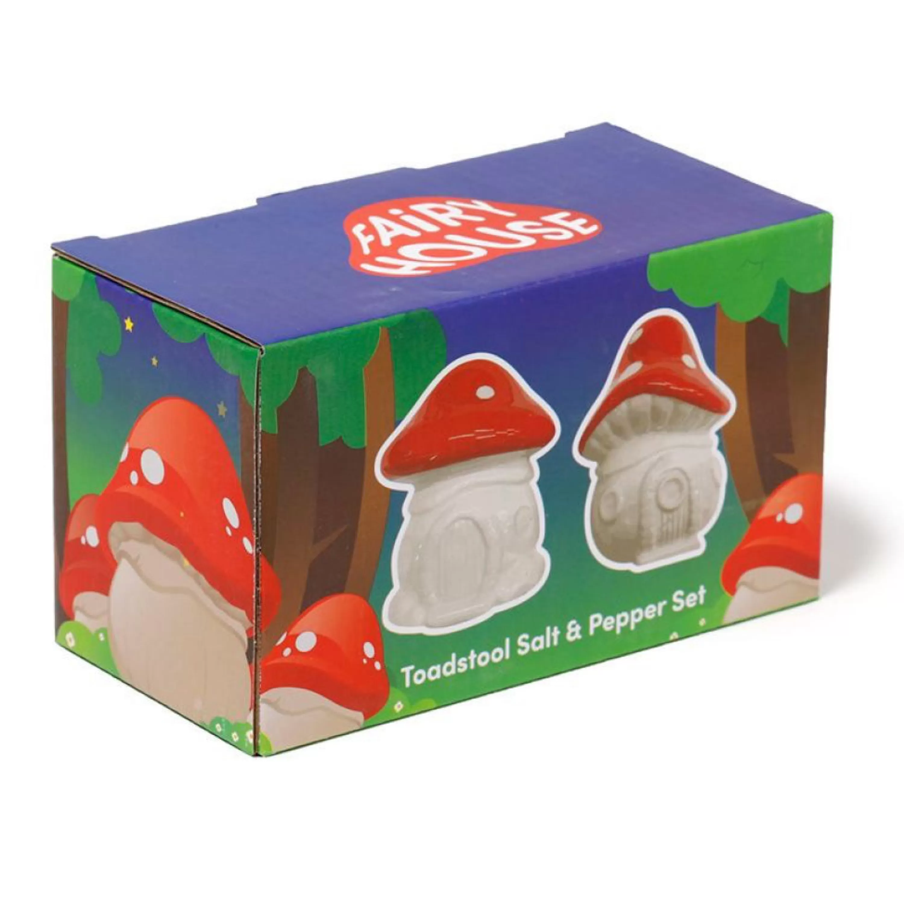 Clearance Puckator Fairy Toadstool House Salt & Pepper Set