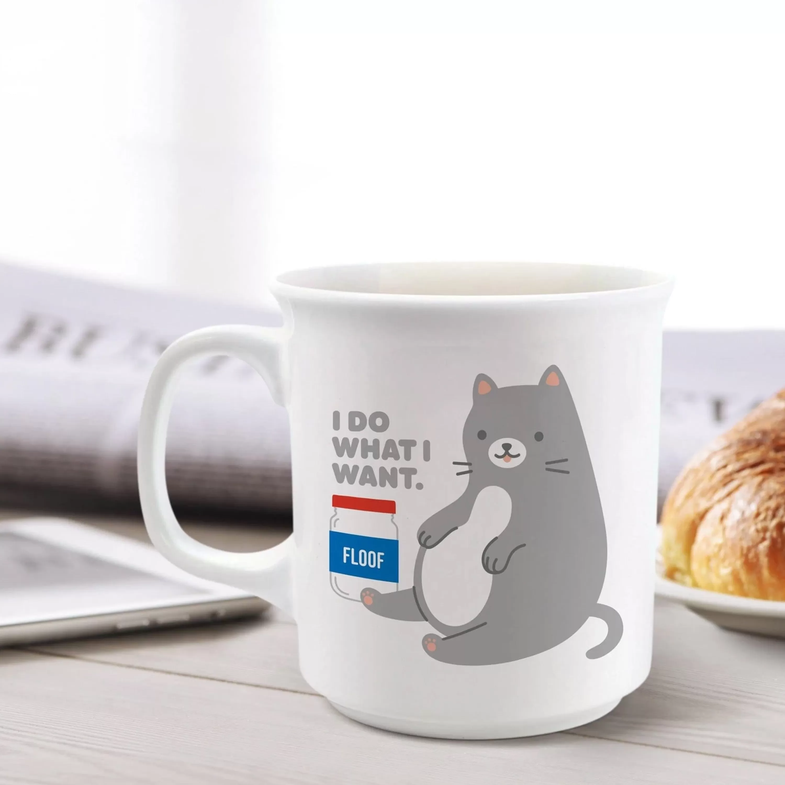 Online Fred & Friends Floof Cat Say Anything Mug