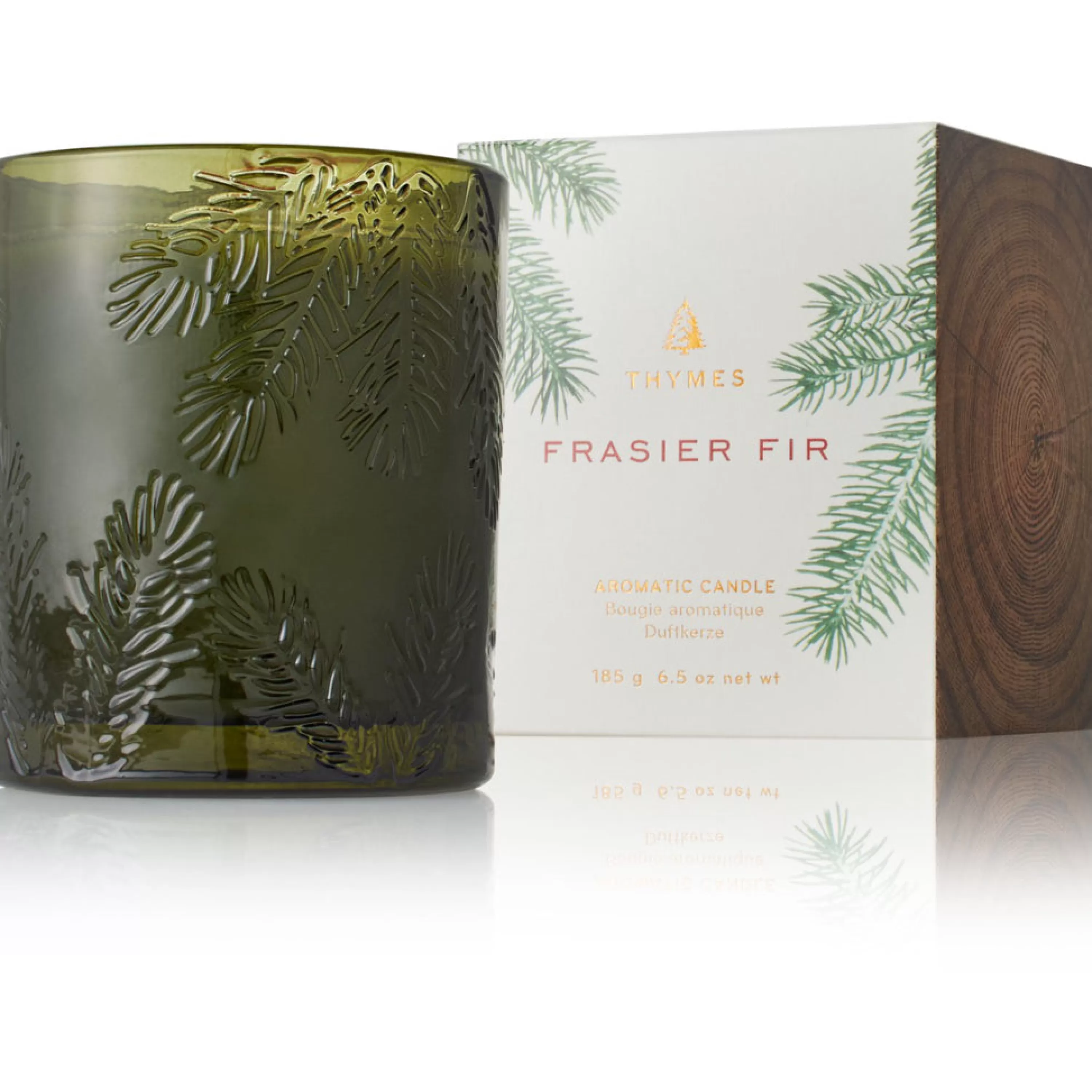 Best Thymes Frasier Fir Molded Glass Candle