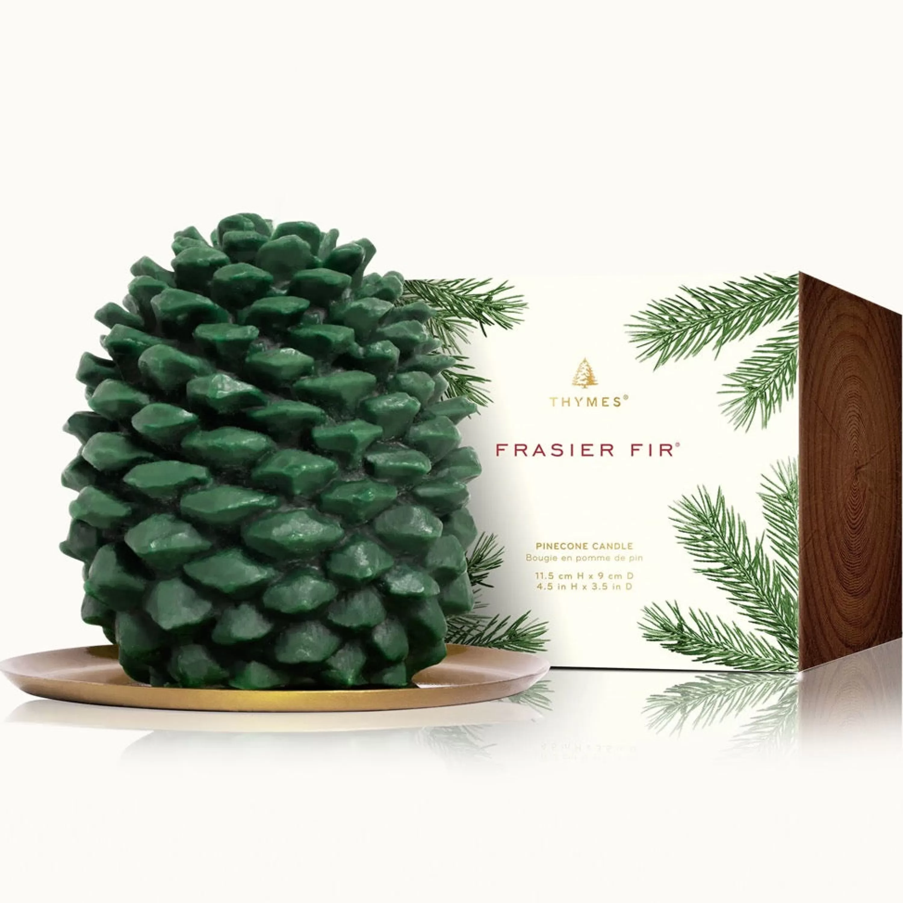 Cheap Thymes Frasier Fir Petite Molded Pinecone Candle