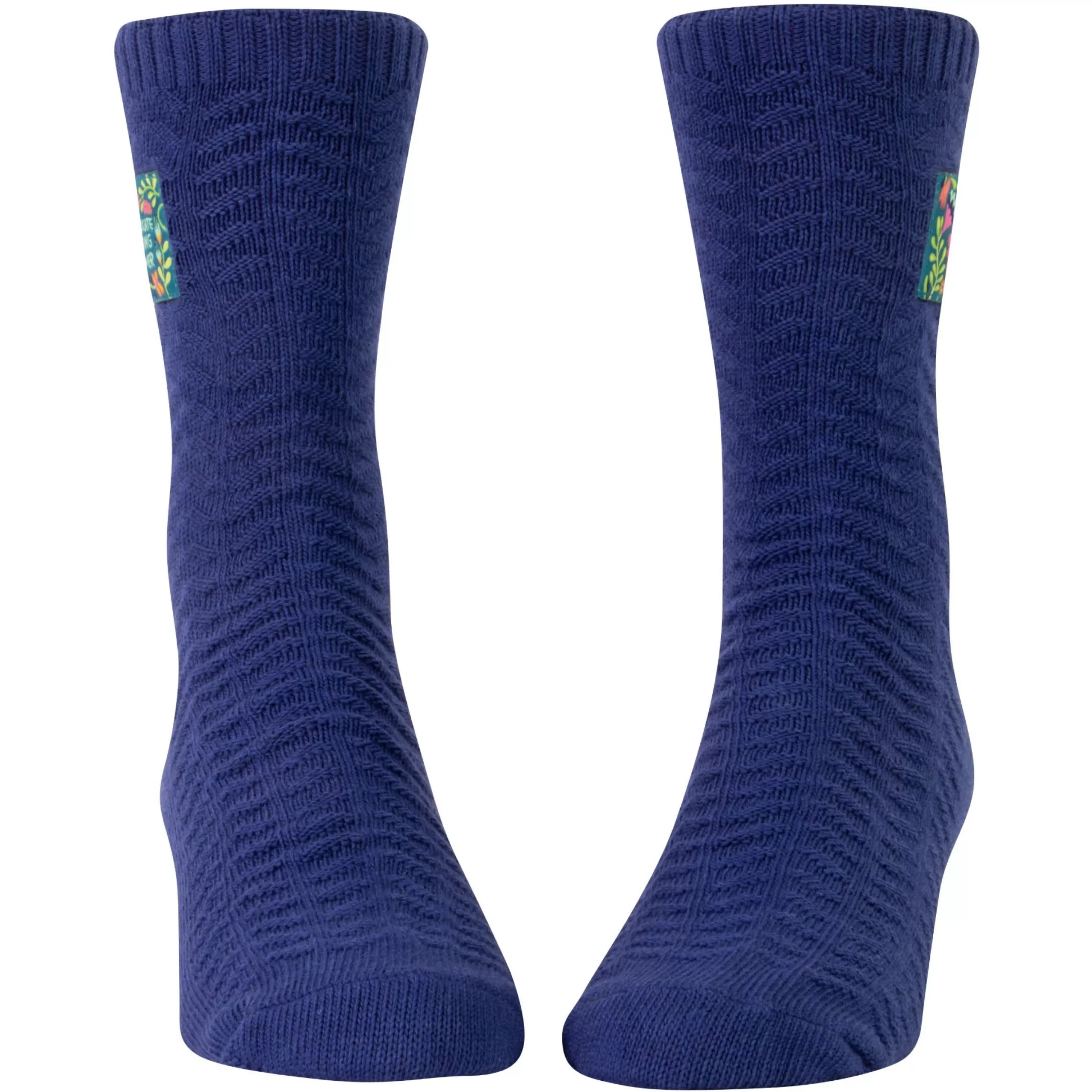 Best Blue Q Fucking Flower Tag Socks