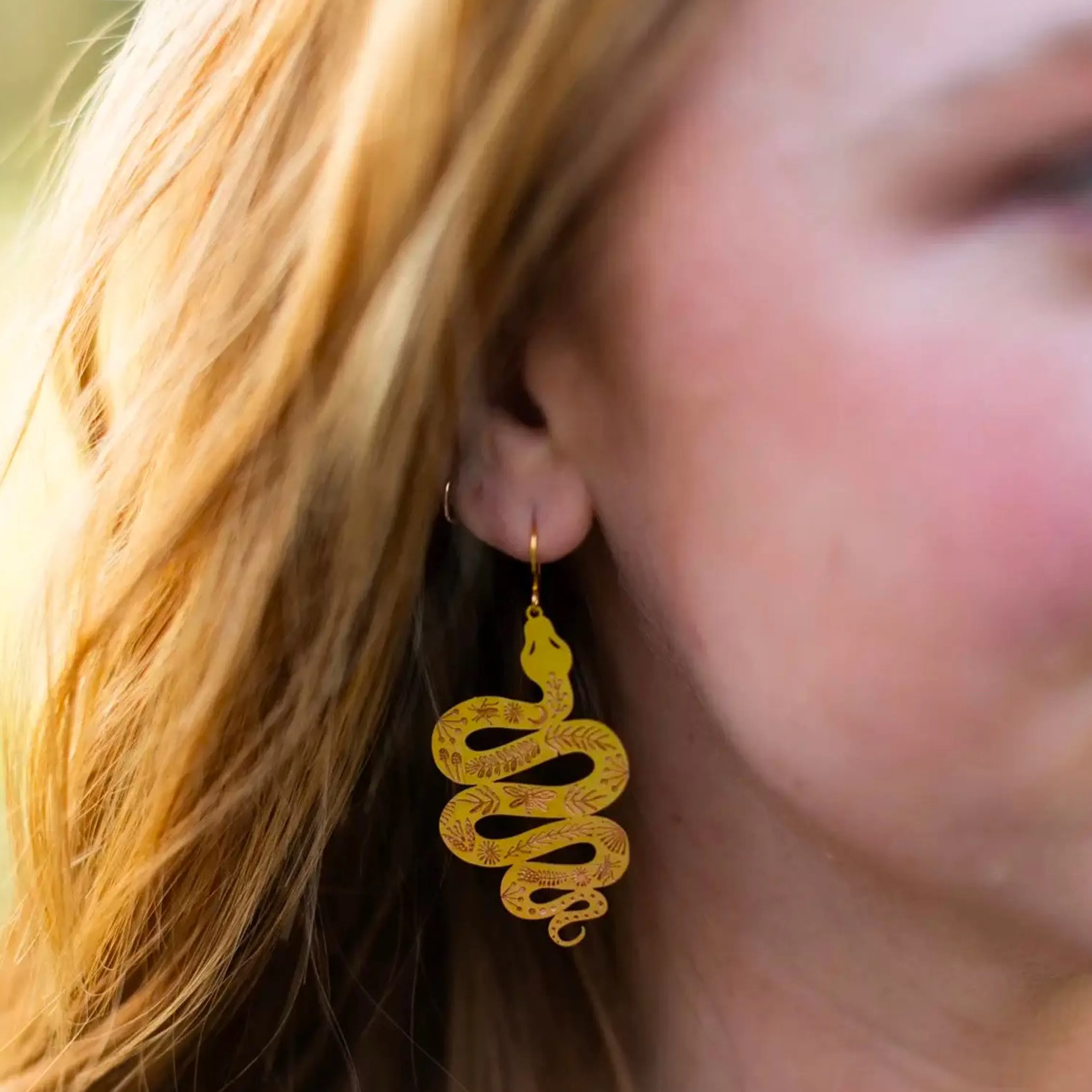 New Mind's Eye Design Garden Snake Earrings