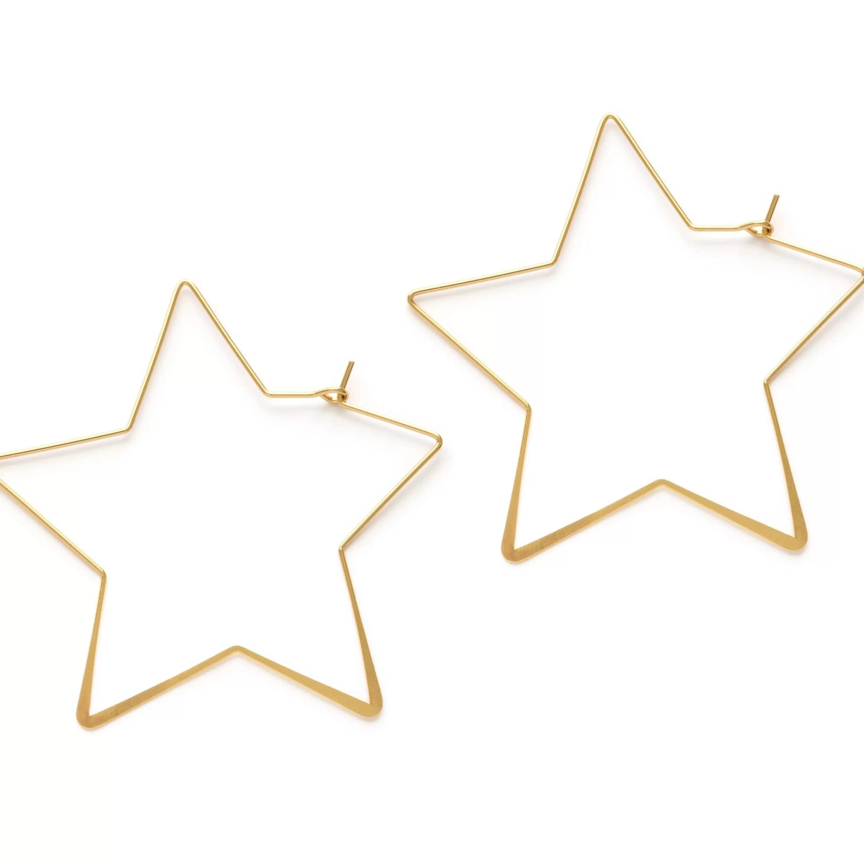 Store Amano Studio Giant Star Hoop Earrings Gold