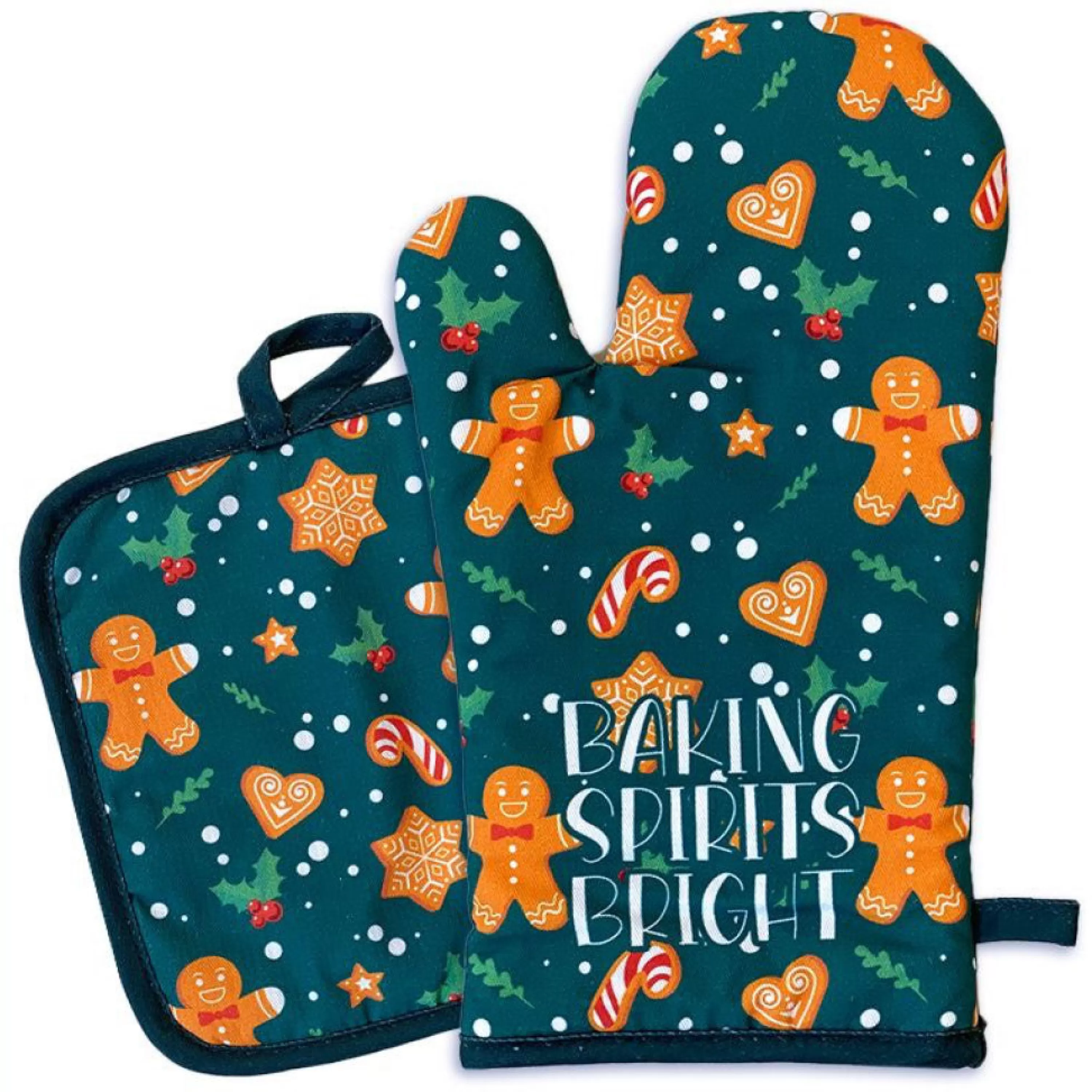 Living Royal Gingerbread Oven Mitt & Pot Holder Set