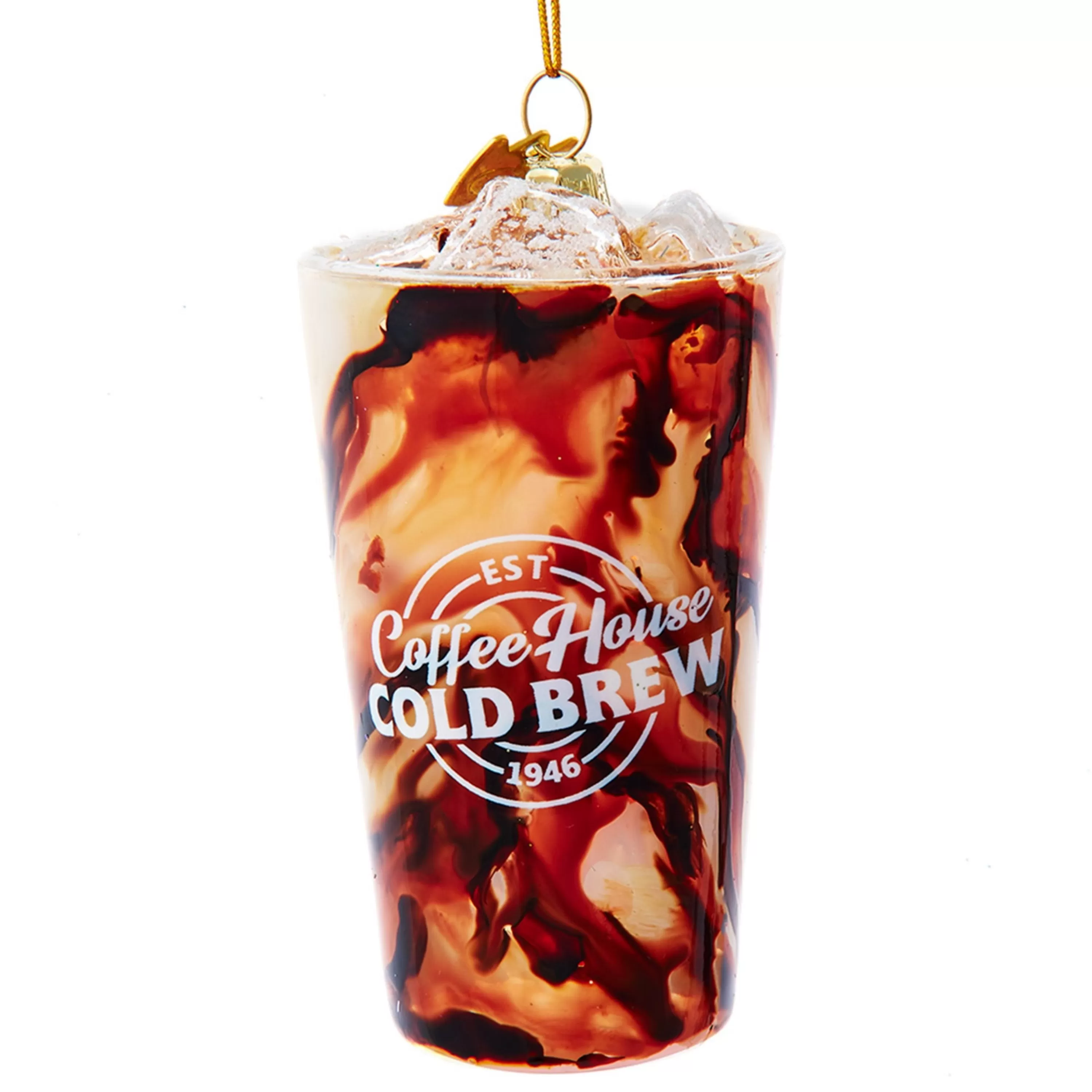 Kurt Adler Glass Cold Brew Ornament