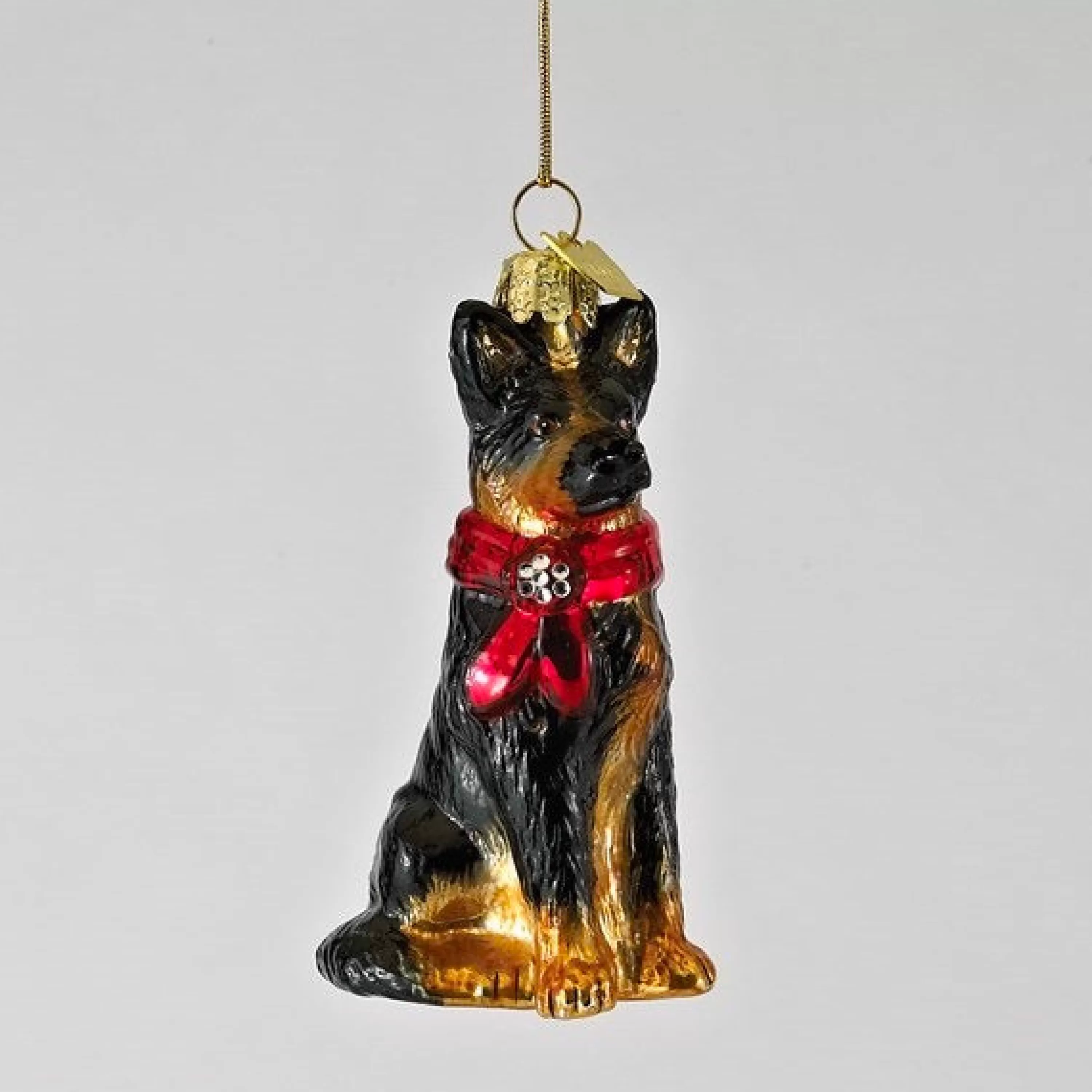 Kurt Adler Glass German Shepherd Ornament