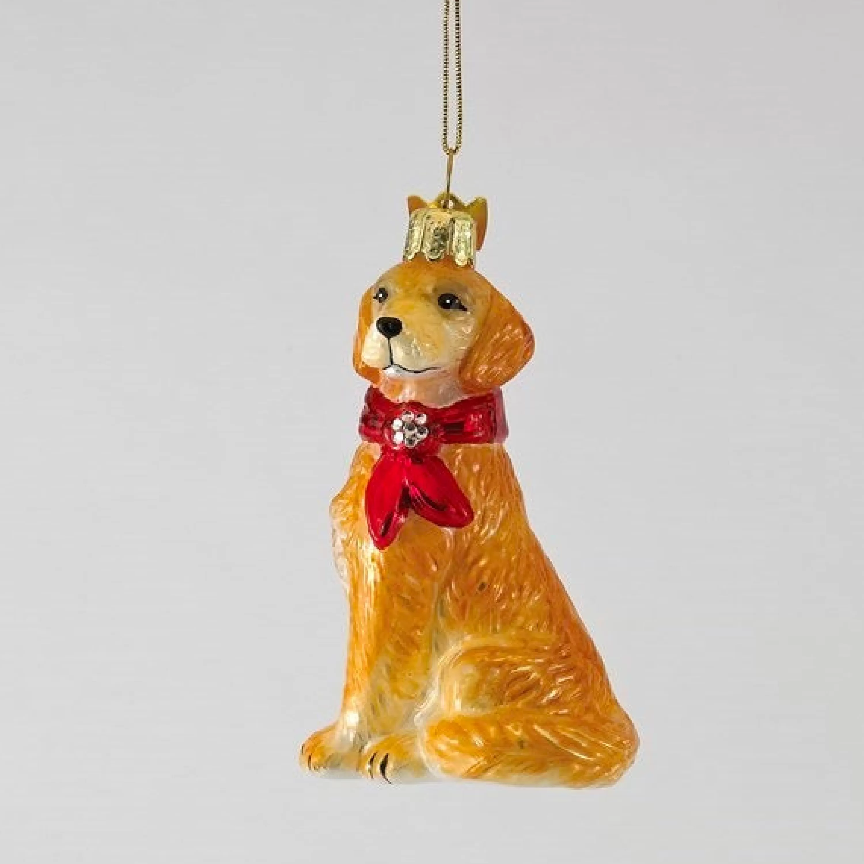 Kurt Adler Glass Golden Retriever Ornament