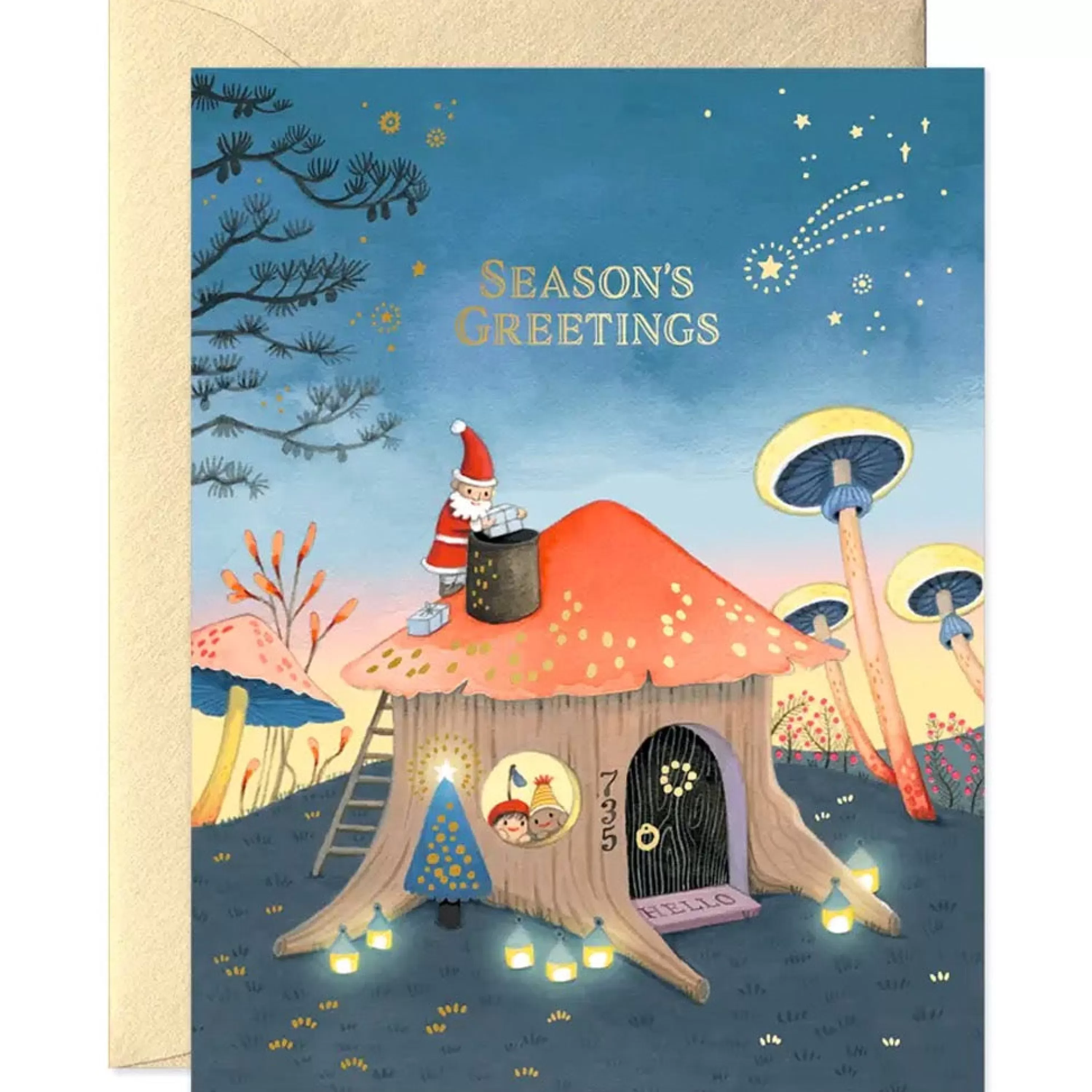 JooJoo Paper Gnomes Holiday Card