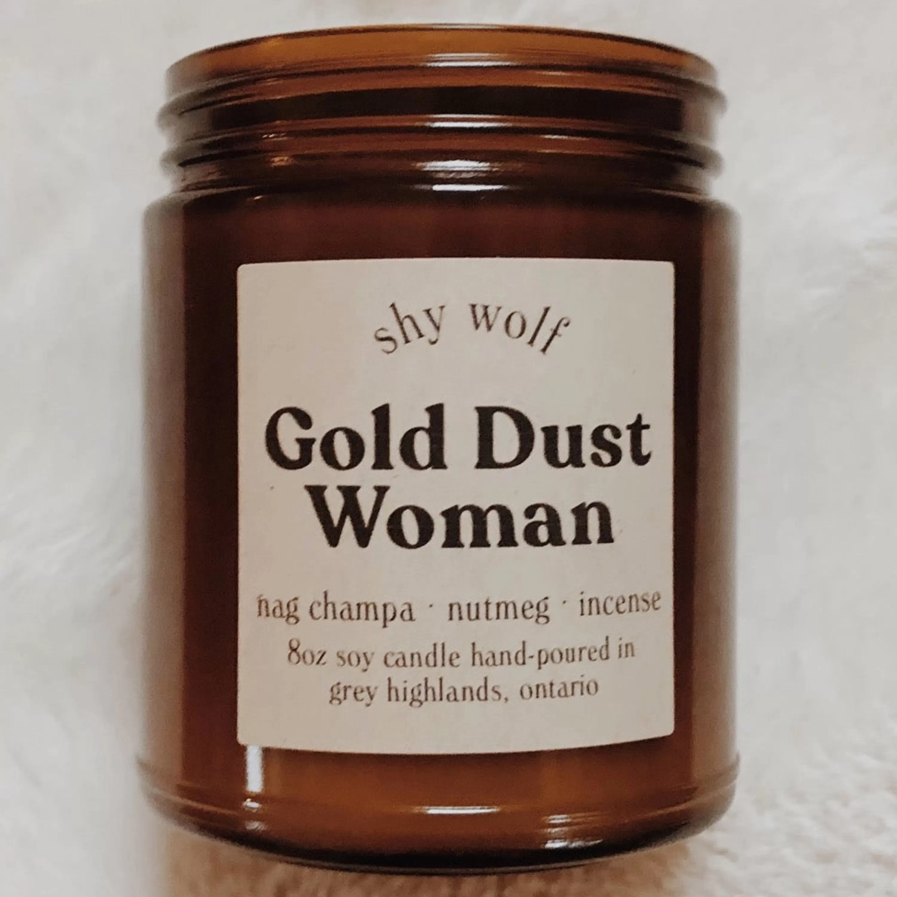 Hot Shy Wolf Candles Gold Dust Woman Soy Wax Candle