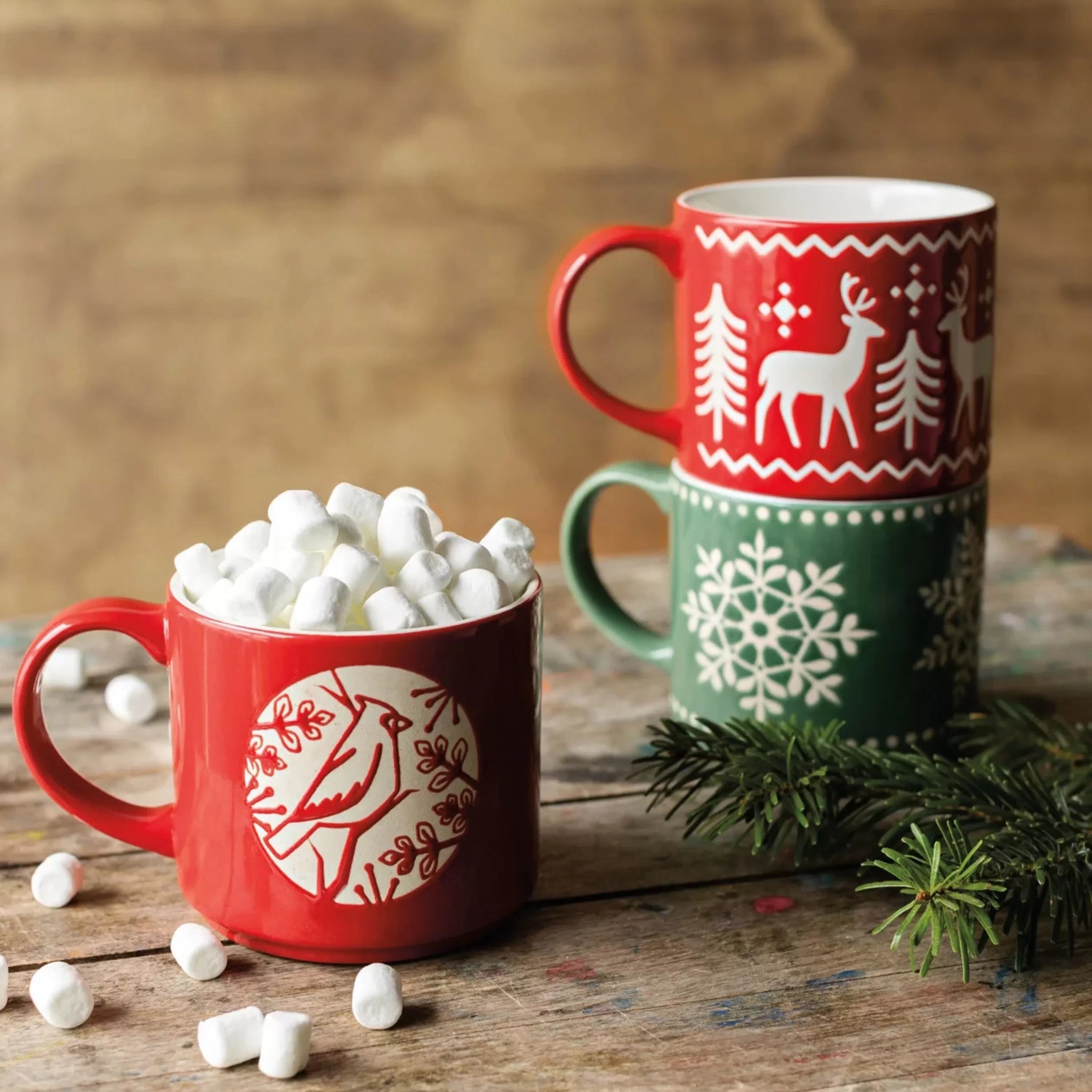 Danica Good Tidings Snowflake Stacking Mug