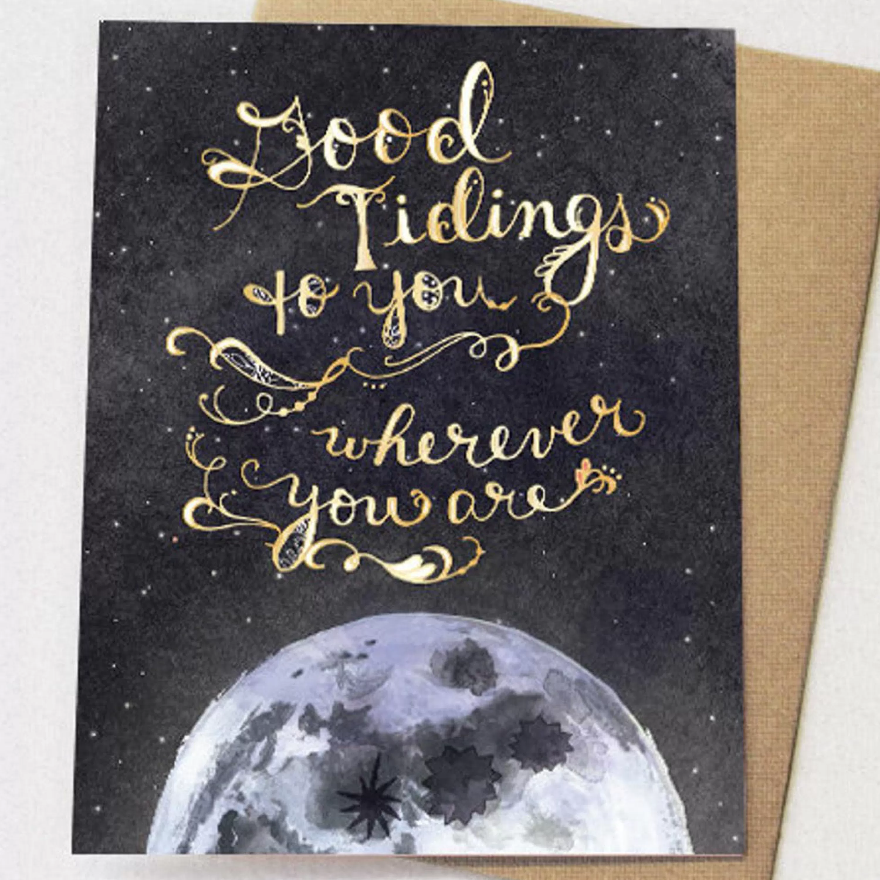 Cynla Studio Good Tidings To You Moon Card