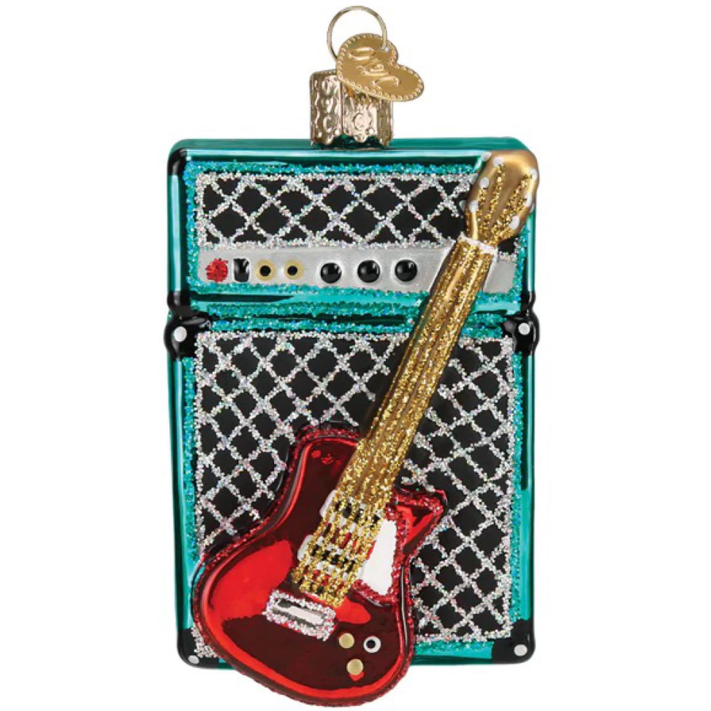 Old World Christmas Guitar & Amp Ornament