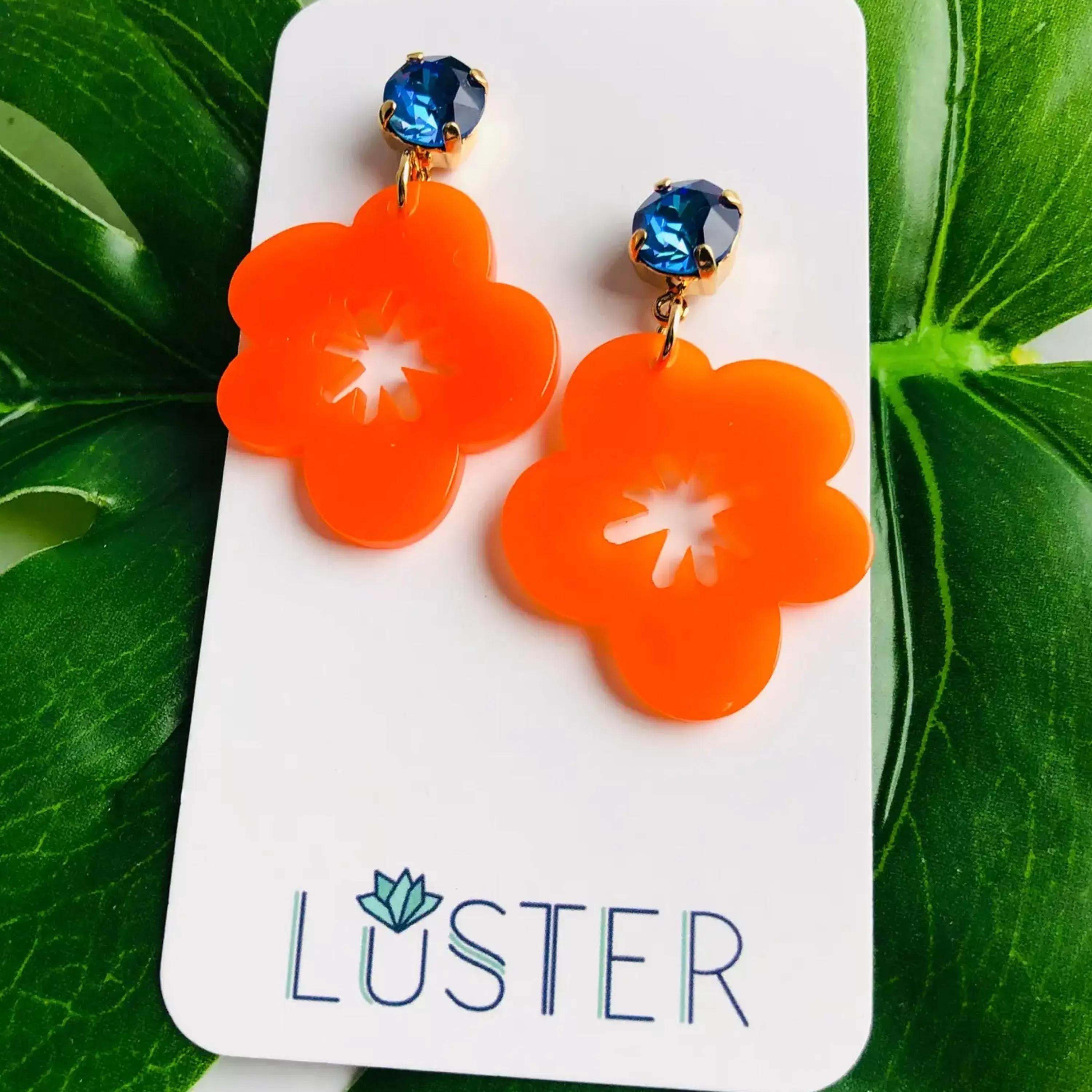 Shop Luster Happy Flower Lightweight Unique Earrings