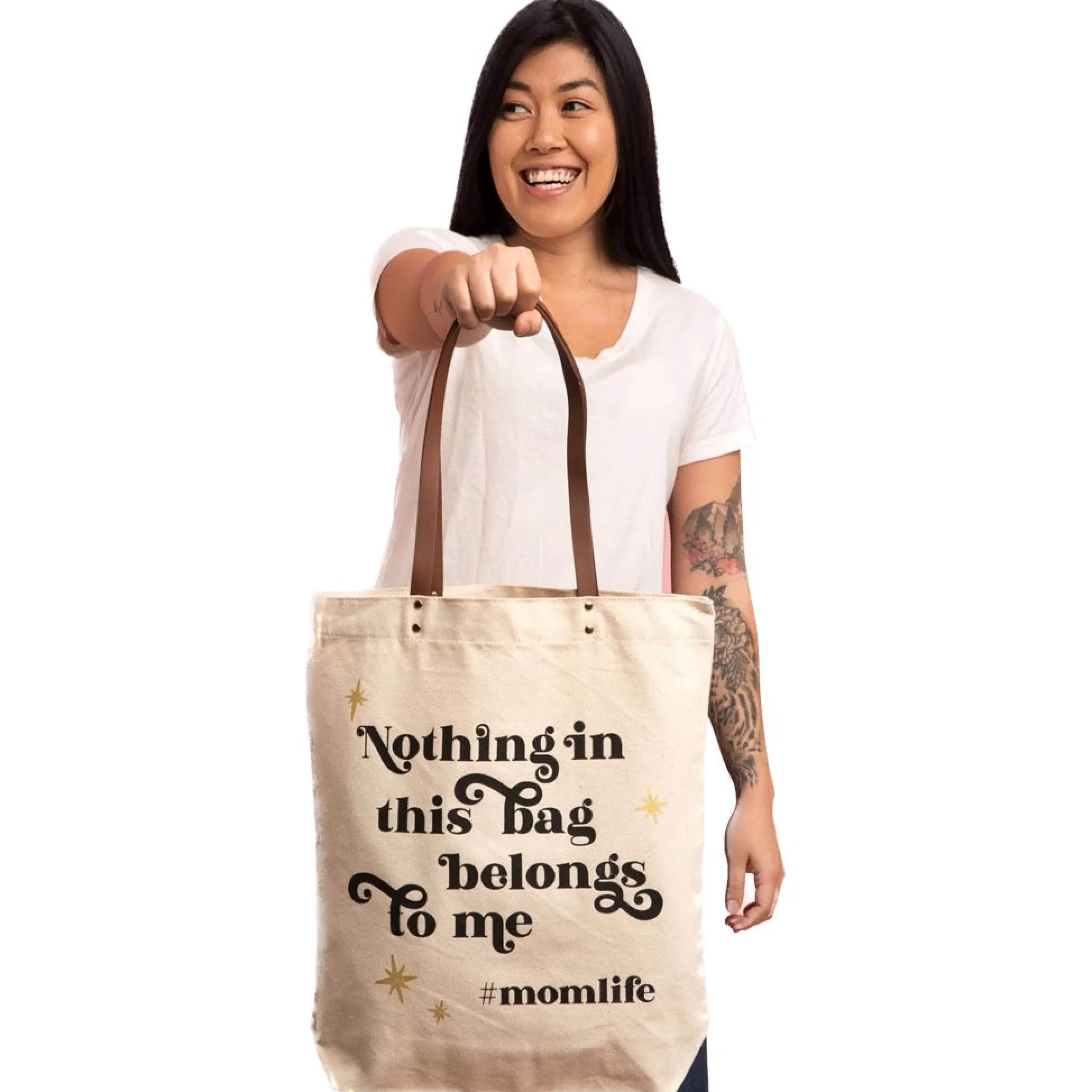 Fashion Fun Club Hashtag Mom Life Tote Bag