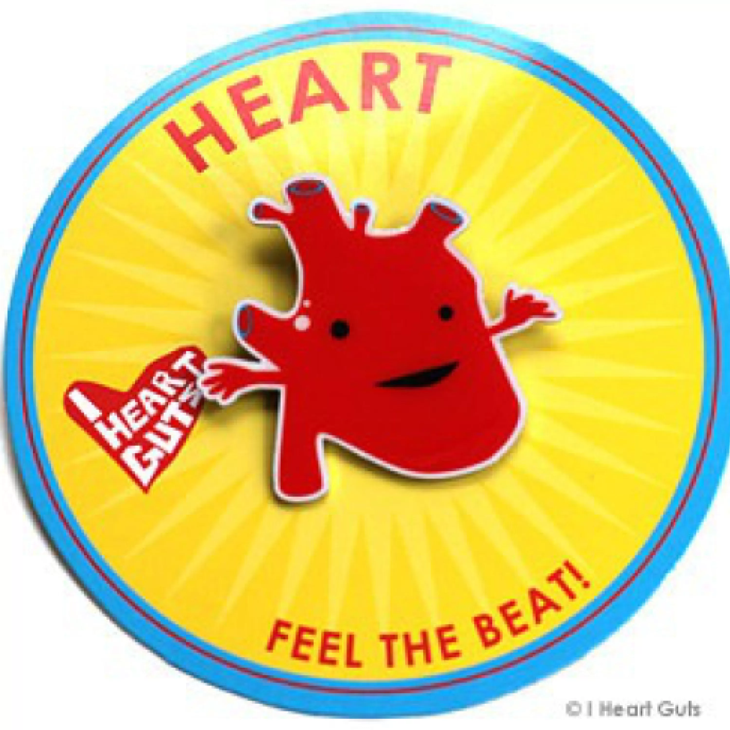 Cheap I Heart Guts Heart Lapel Pin