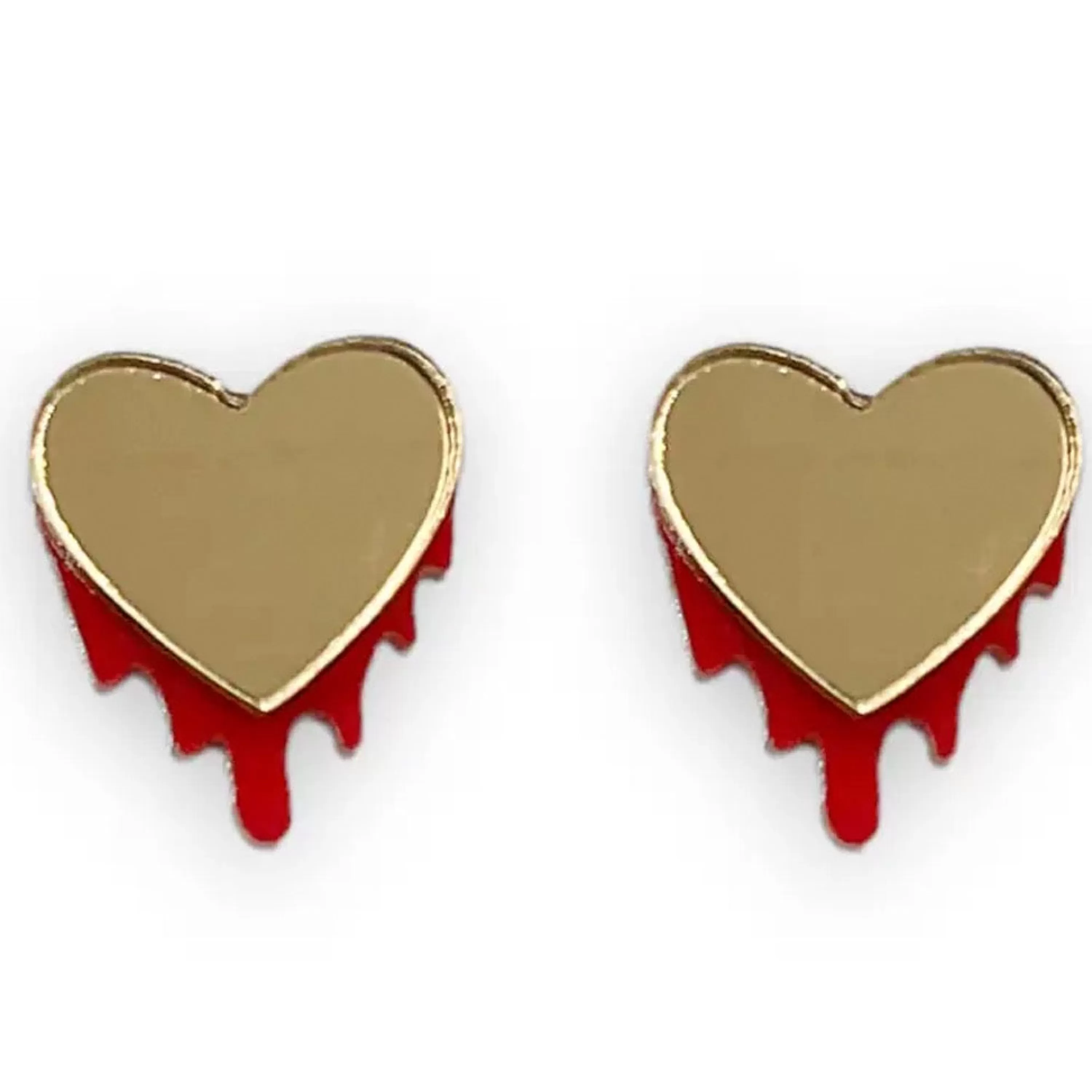 Store Vinca Heart Melt Earrings