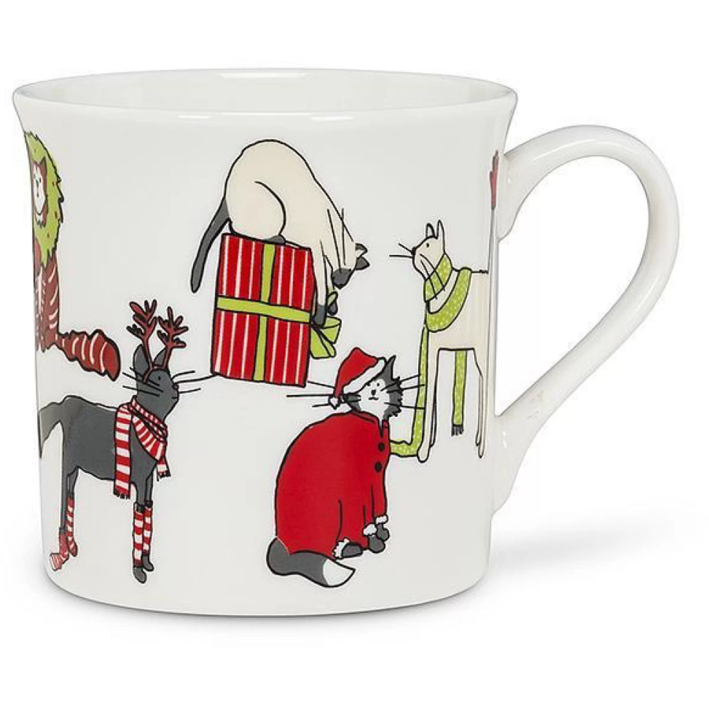 Abbott Collection Holiday Cats Mug