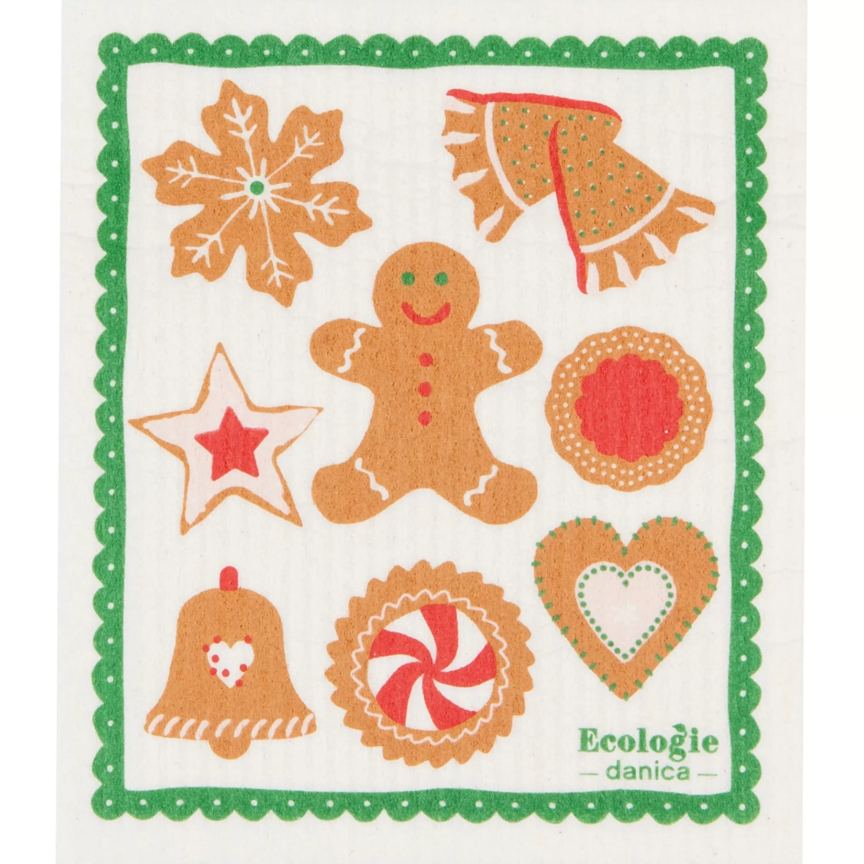 Danica Holiday Cookies Swedish Dishcloth