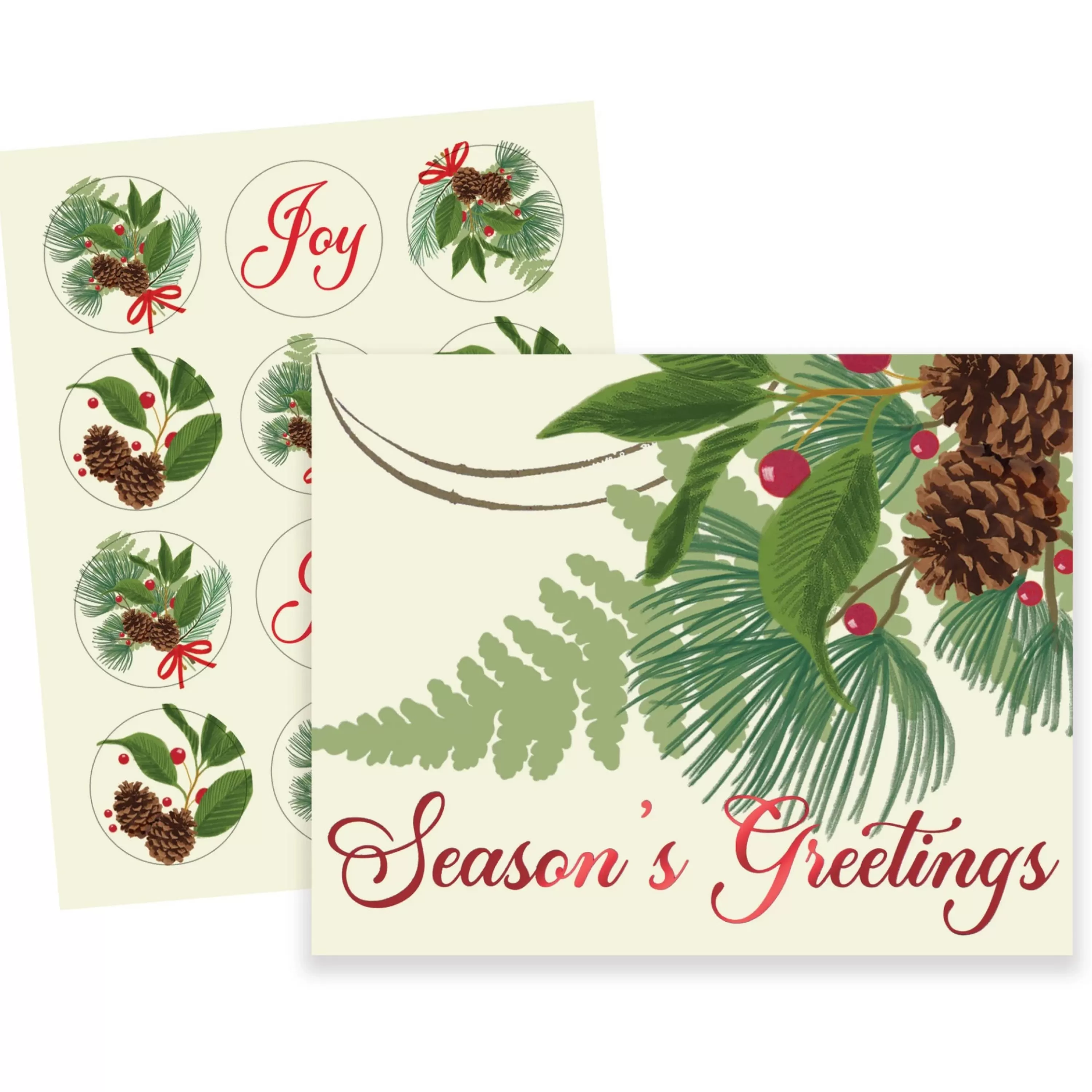 The Gift Wrap Company Holiday Corsage Boxed Holiday Cards