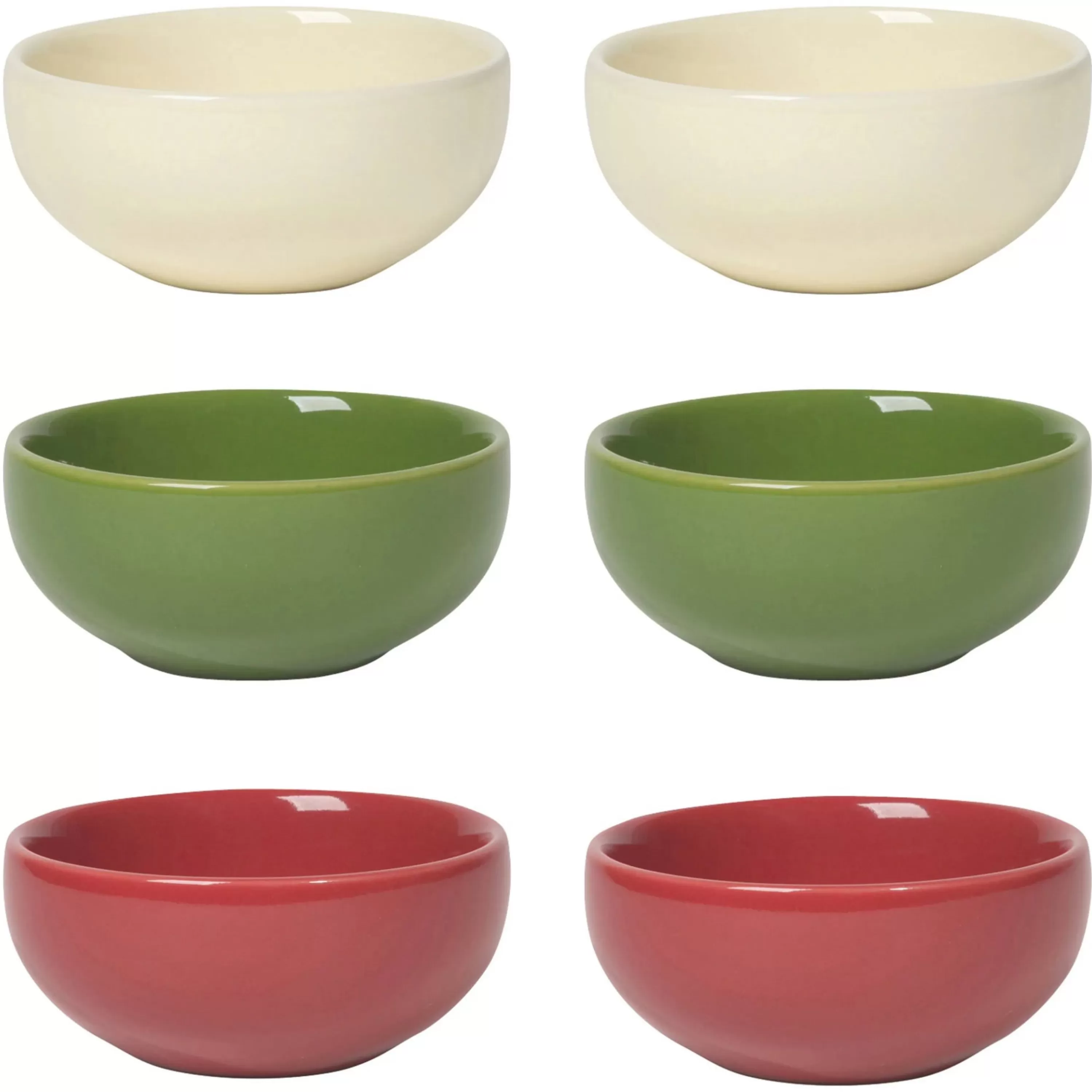 Danica Holiday Pinch Bowls Set Of 6