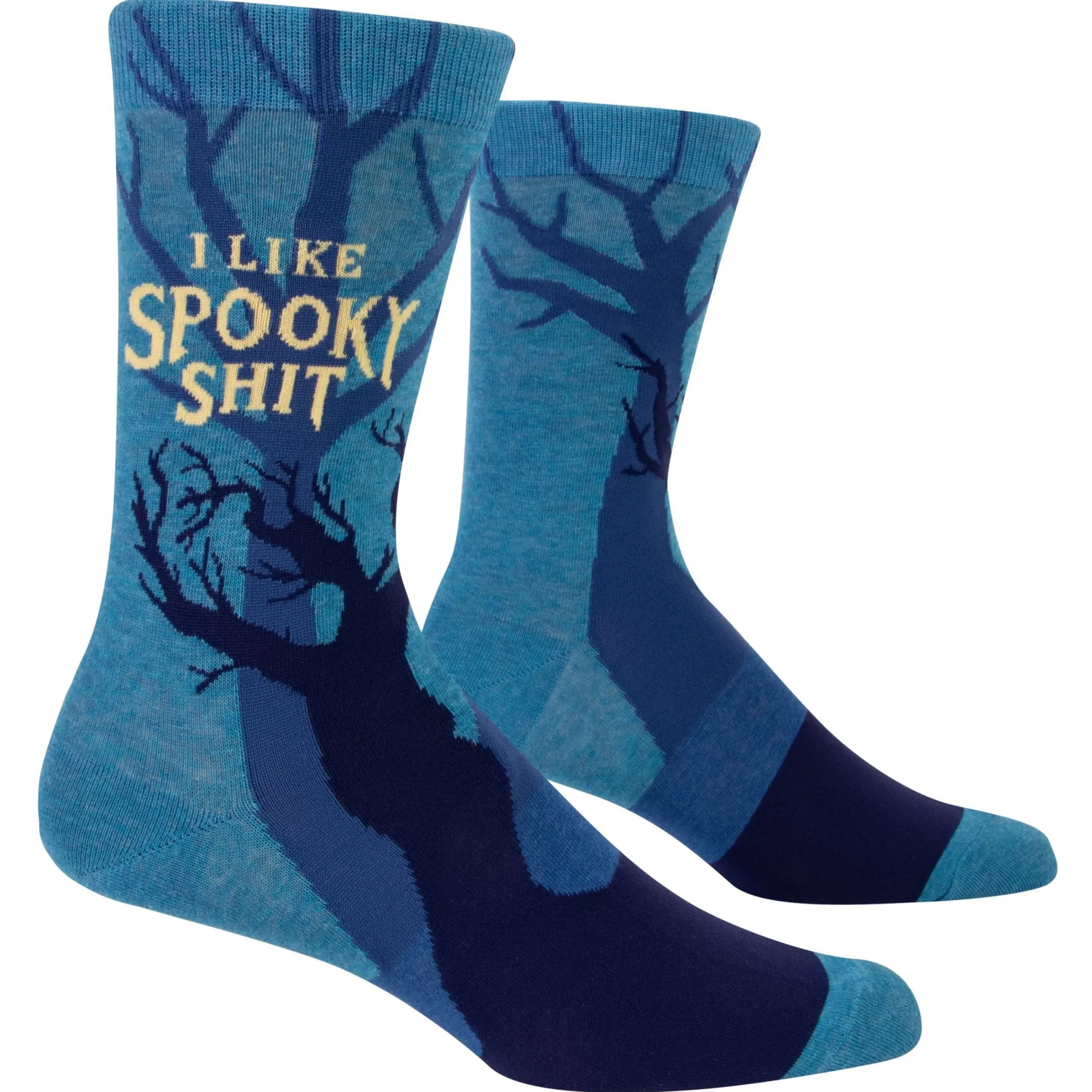 Cheap Blue Q I Like Spooky Shit Men's Crew Socks