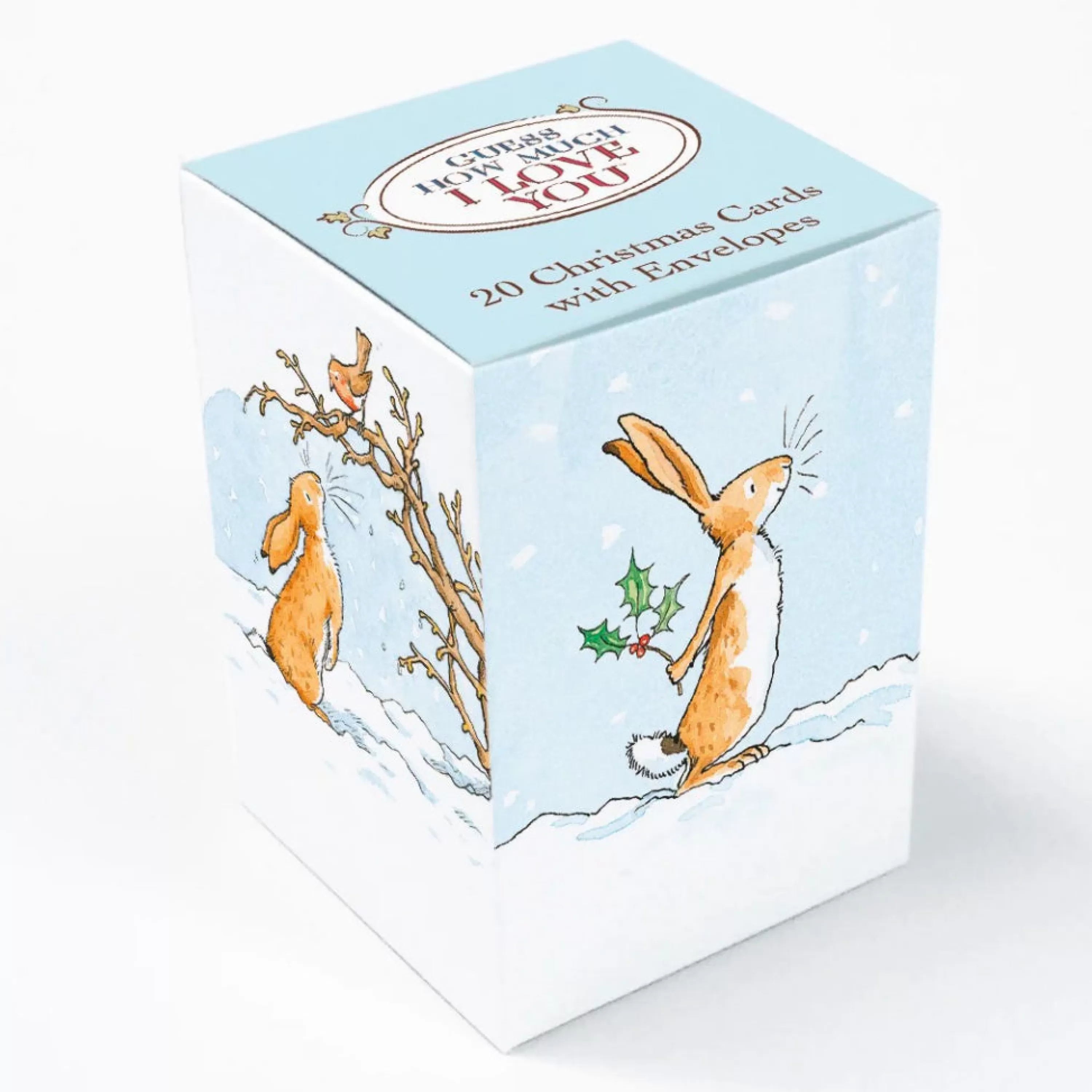 Museums & Galleries I Love You Bunnies Mini Cube Christmas Cards