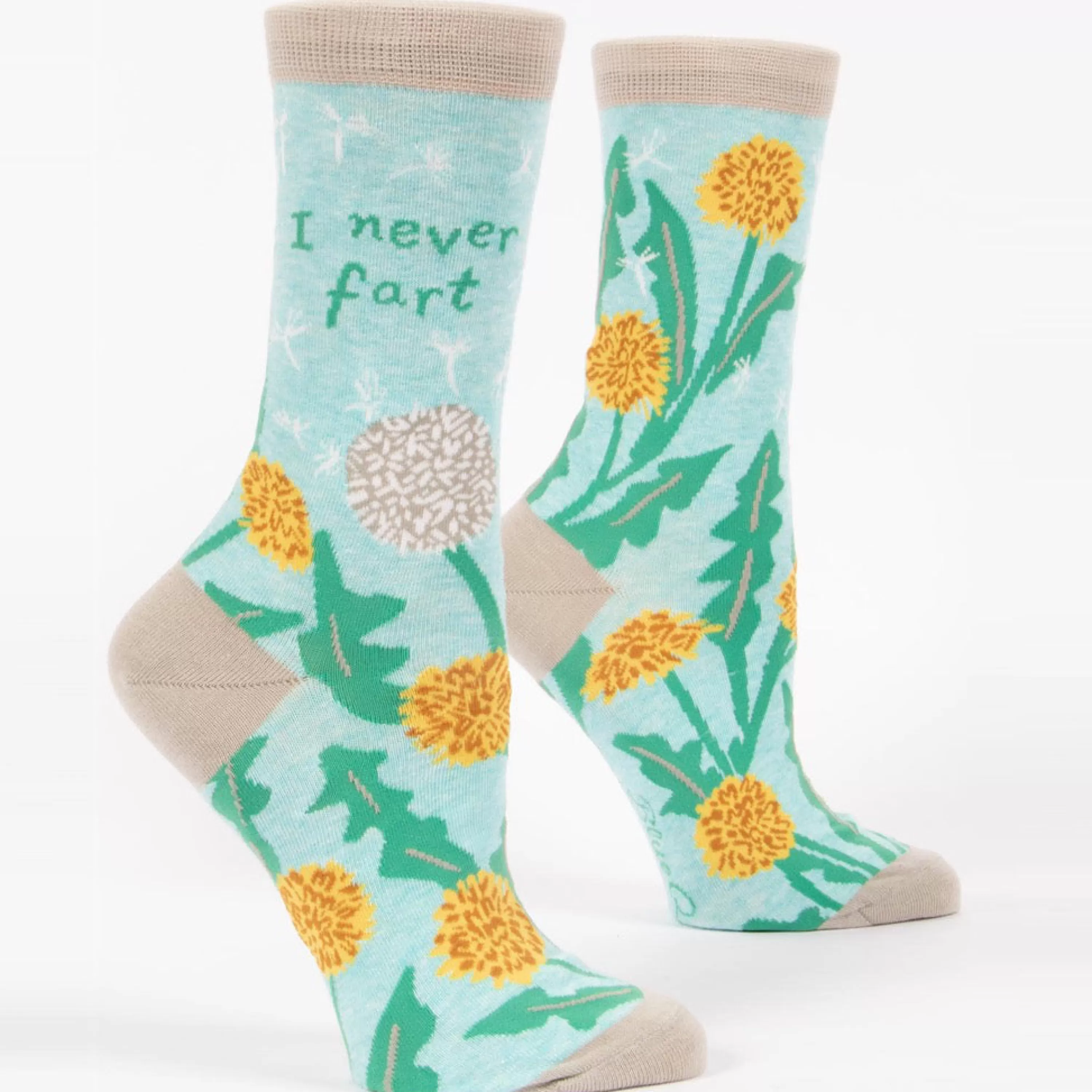 Discount Blue Q I Never Fart Crew Socks