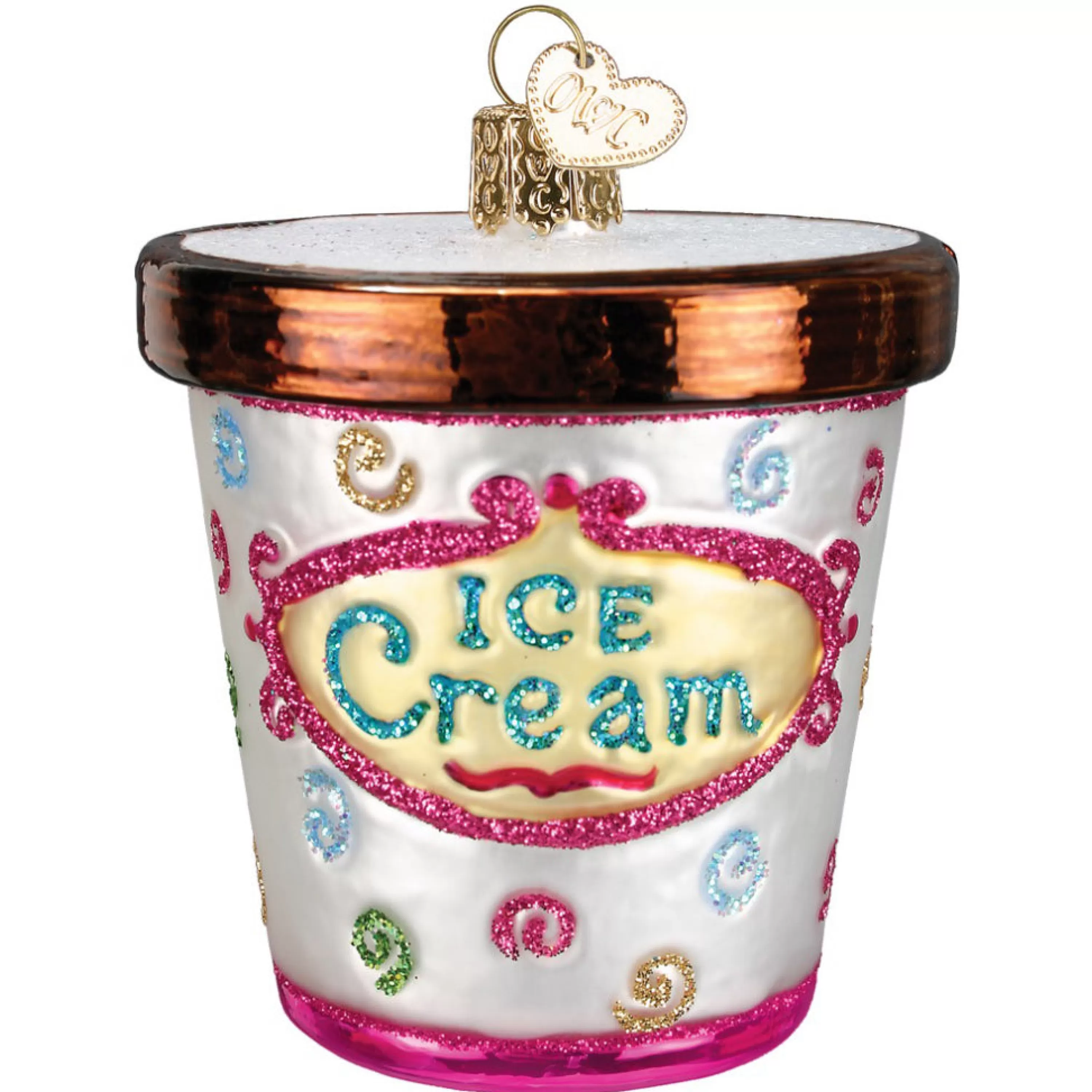 Old World Christmas Ice Cream Carton Ornament