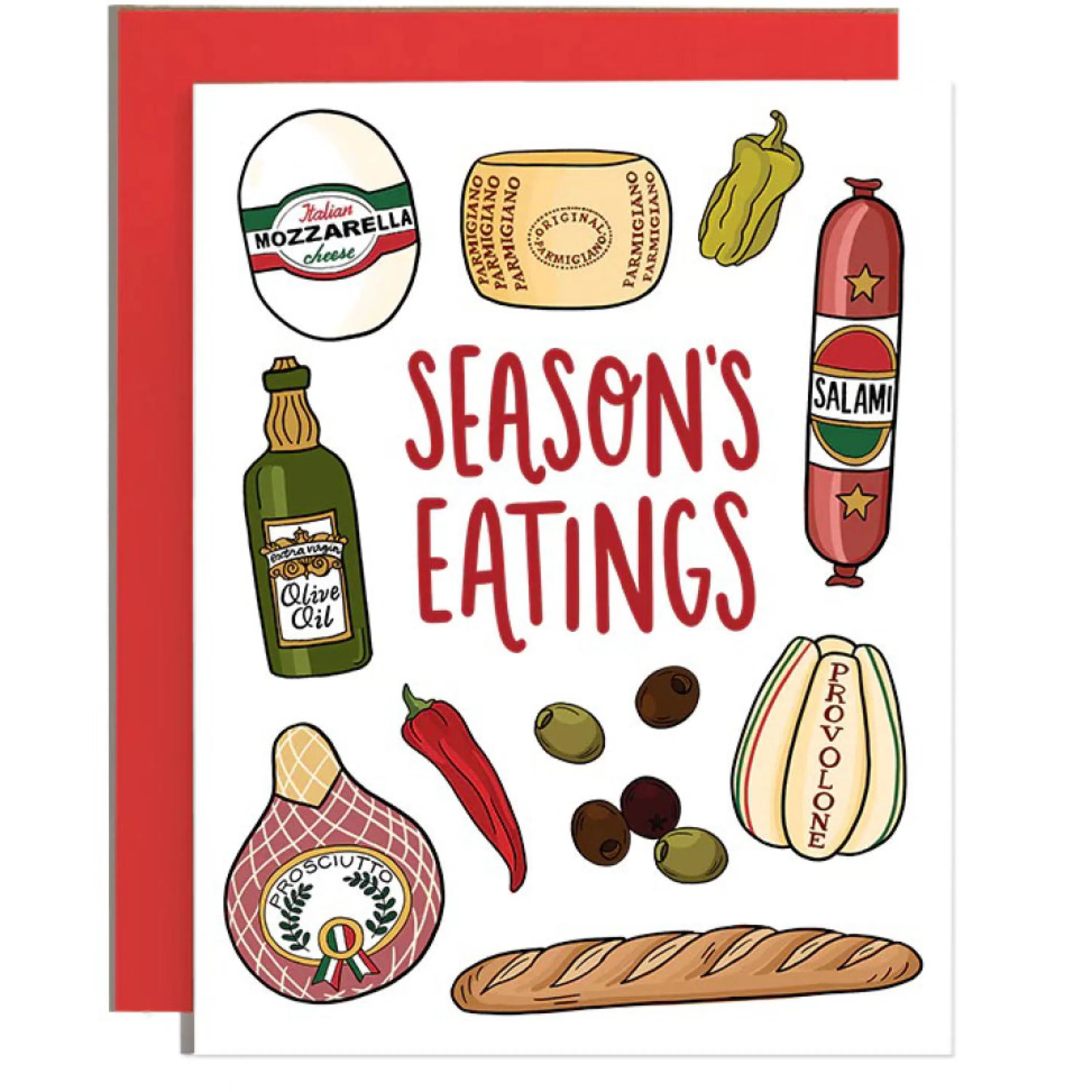 Brittany Paige Italian Meat & Cheeses Holiday Card