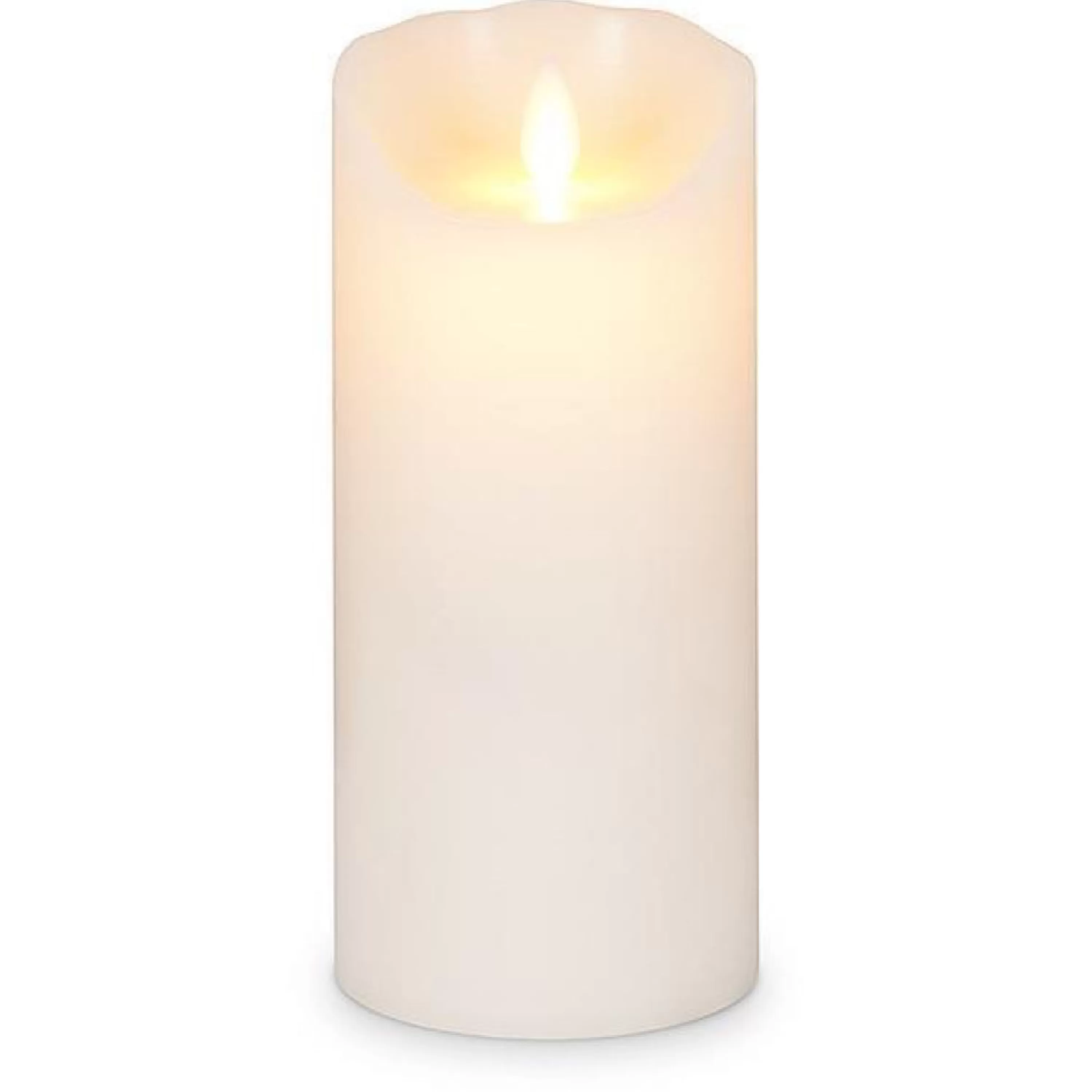 Best Abbott Collection Ivory Reallite Candle Medium 3 X 7 Inch