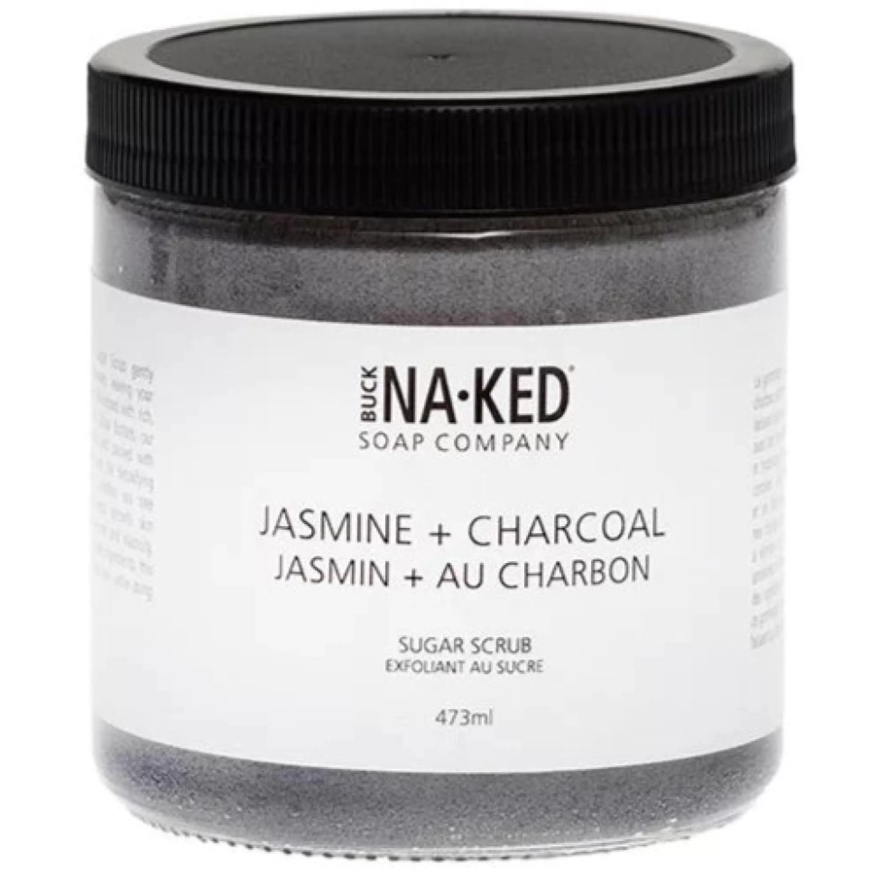 New Buck Naked Soap Company Jasmine & Charcoal Sugar Scrub